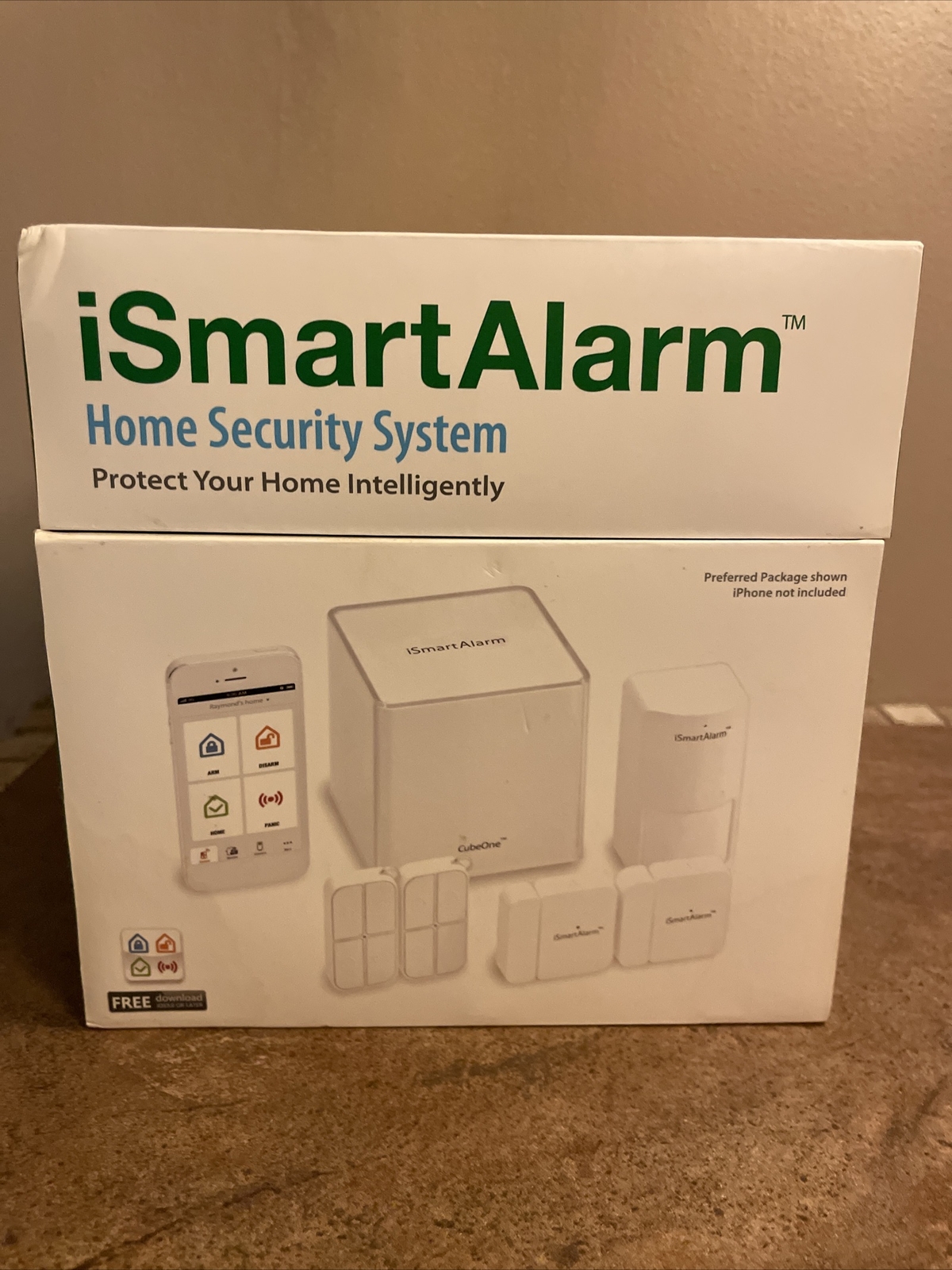 NEW iSmartAlarm iSA3 Preferred Package Home Security System, White