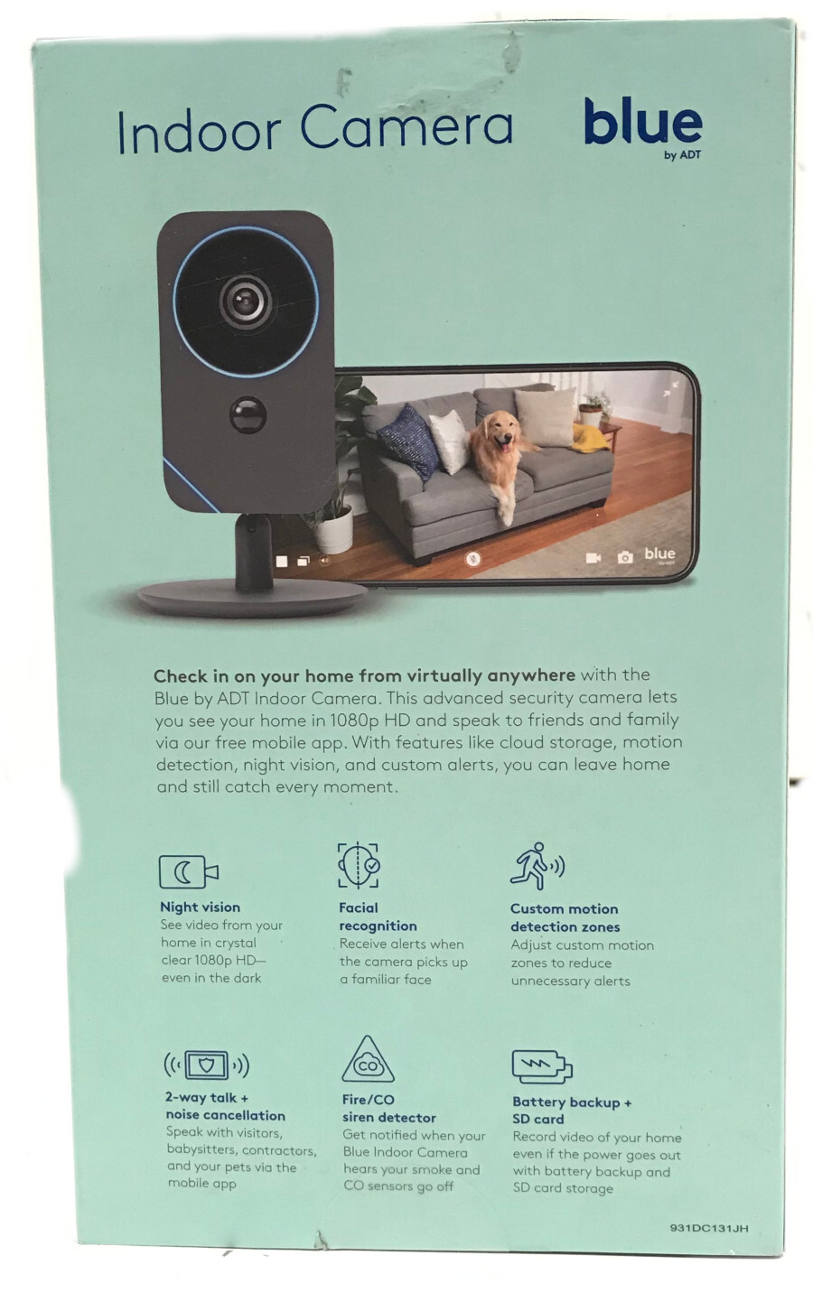 Blue by ADT 1080p HD Indoor Survalliance Camera