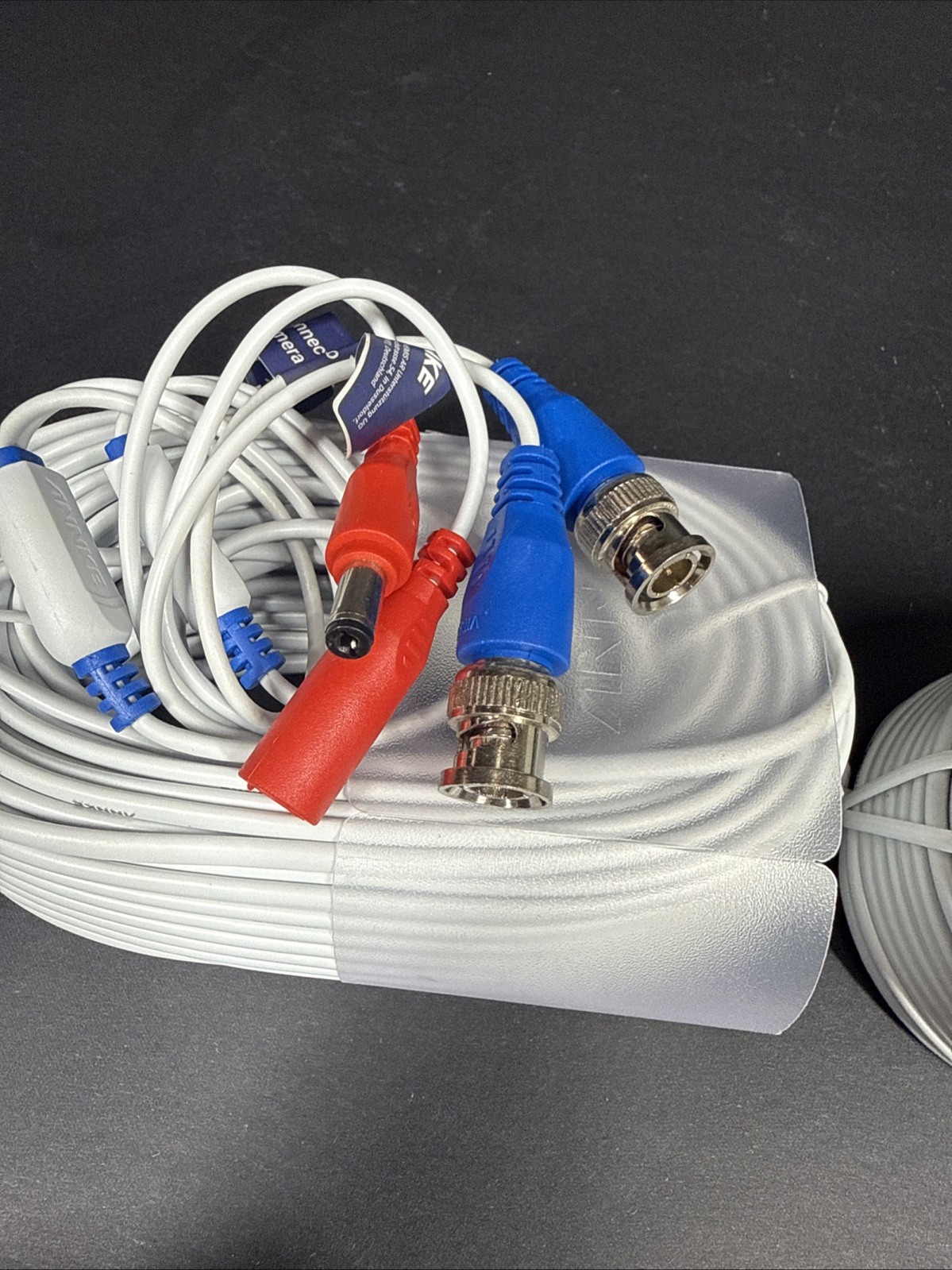 ANNKE 4X 100ft White Video Power Cable RCA Wire for Security Camera System Read