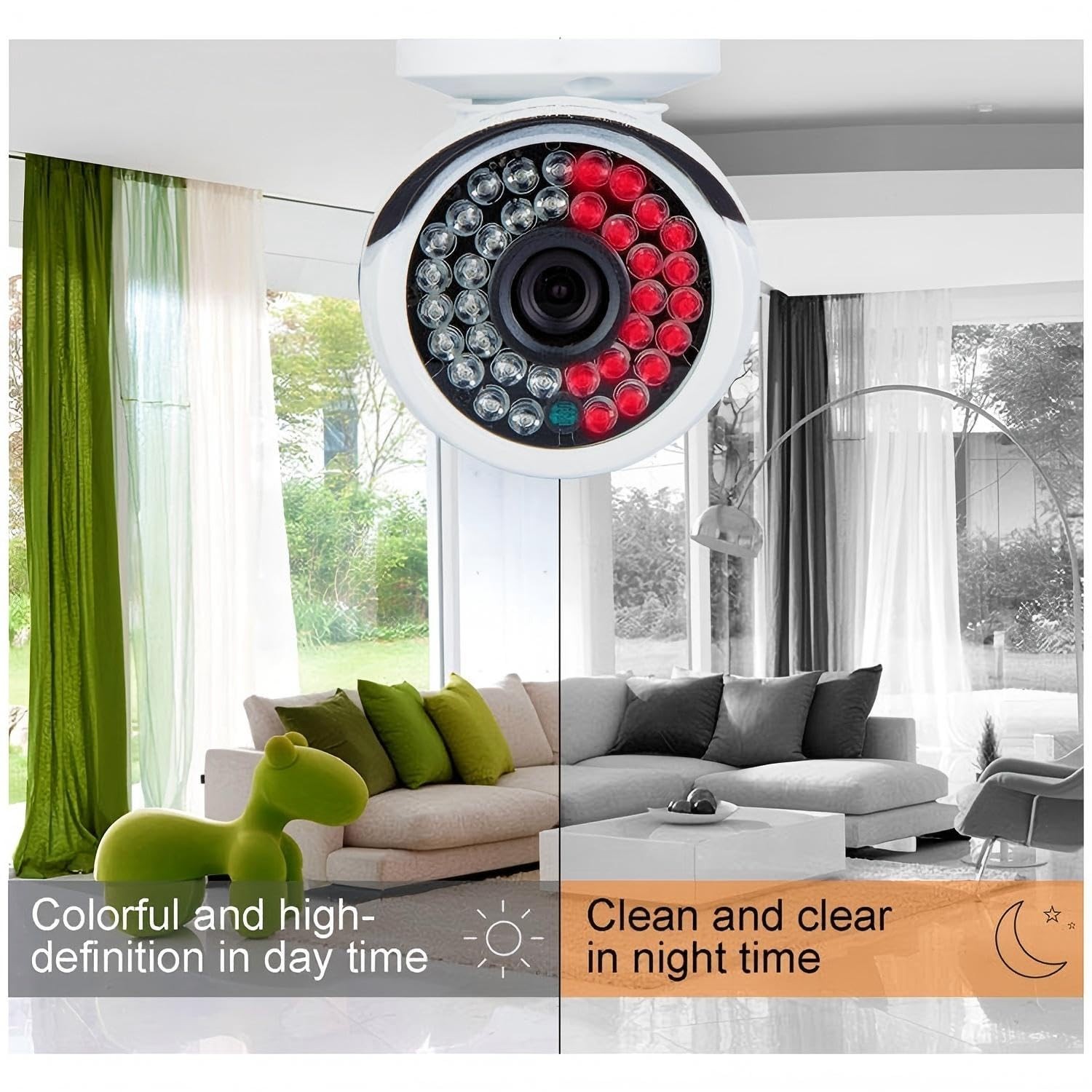 4 Channel Security Camera System 1080P DVR and 4pcs HD Weatherproof Cameras, …