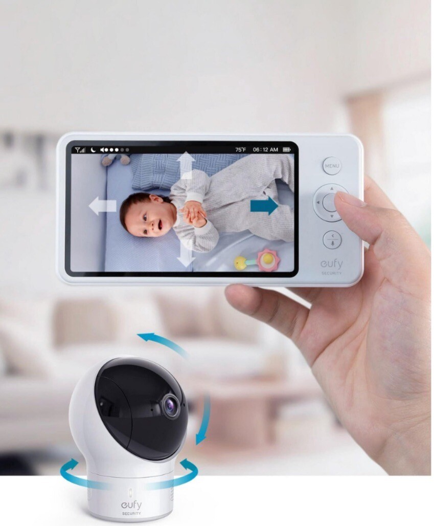 “Eufy E83121D1 SpaceView Pro Baby Monitor and Camera 720p by Anker Security