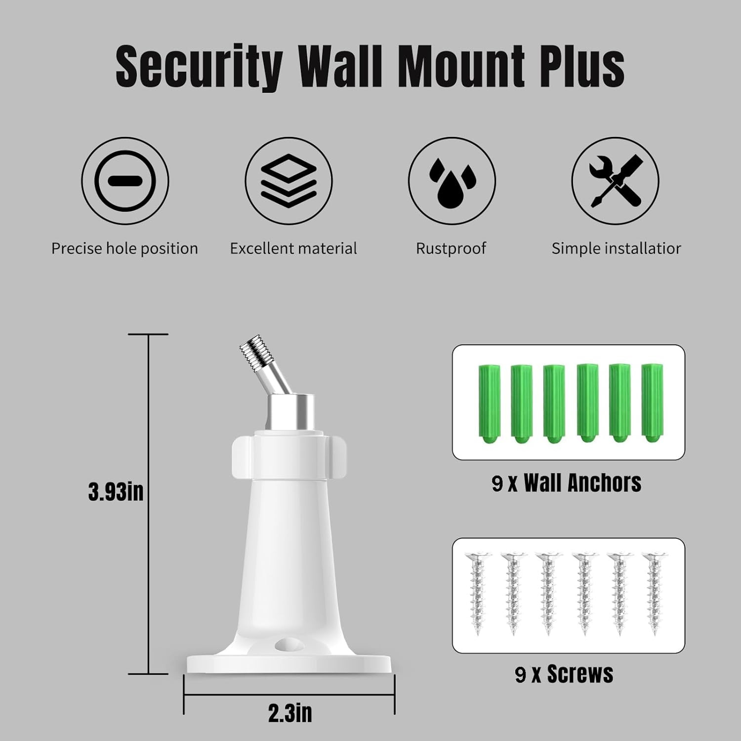 3 Pack Security Camera Wall Mount for Arlo Pro, Arlo Pro 2, Arlo Ultra, Arlo …