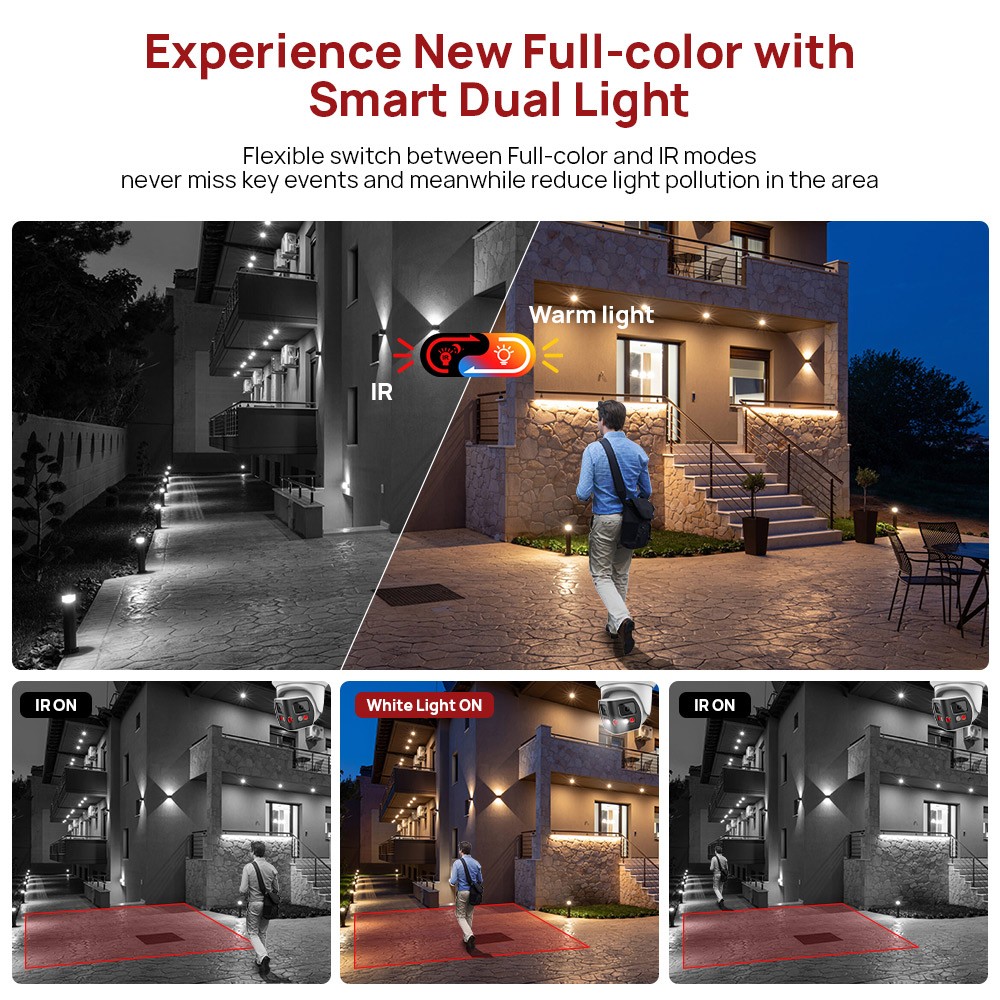 Vikylin 4K 16ch 16POE CCTV System 8MP 180 degree Full Color IR Camera Audio Lot