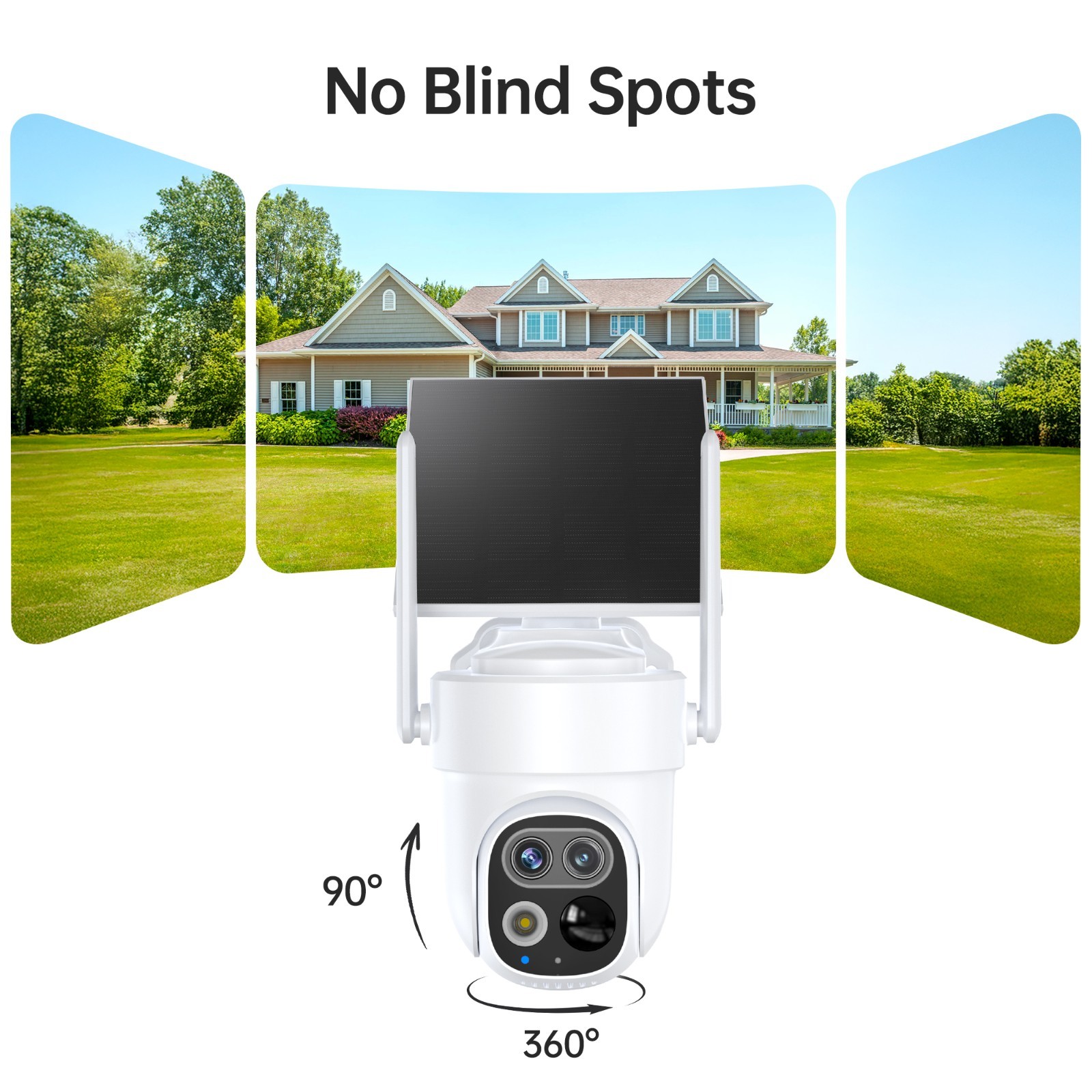 4-Pack Dual-Lens Security Cameras Wireless Outdoor Home Security Camera System