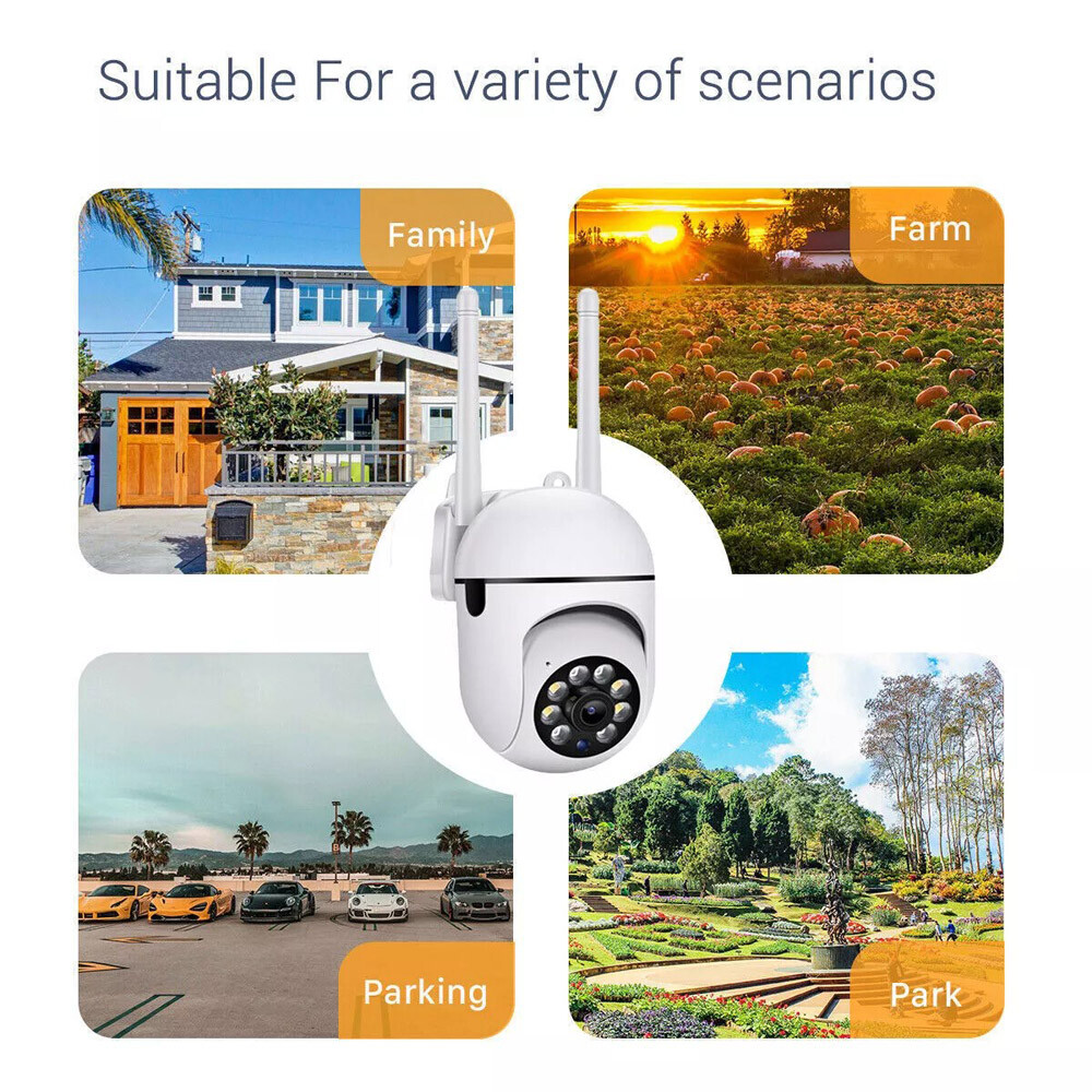 4 Pack Wireless 5G WiFi 1080P Security Camera System Smart Outdoor Night Vision