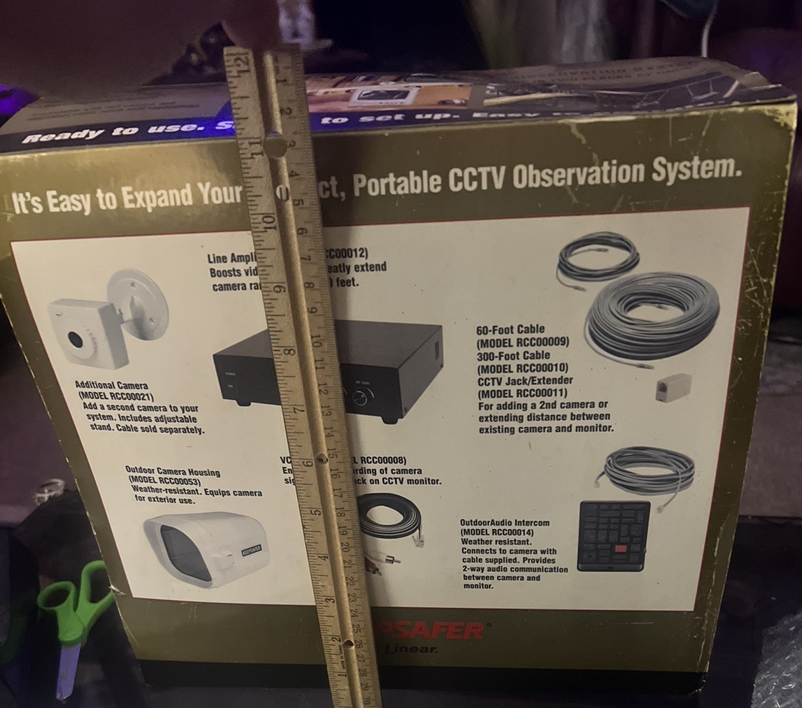 Vtg Keepsafer by Linear Compact Portable CCTV Observation System NOS NIB