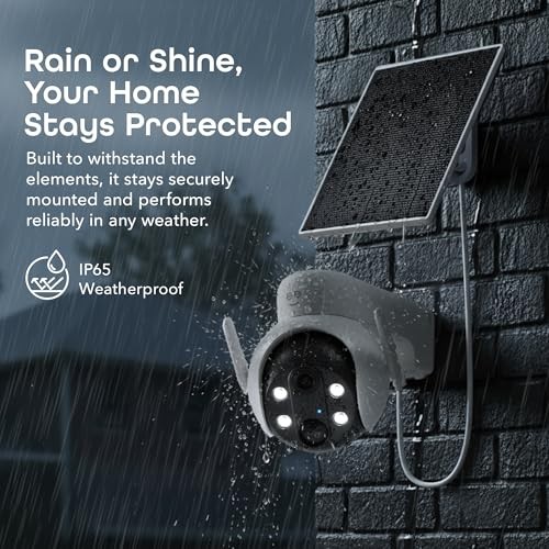 Insight 3MP Smart PTZ Solar Security Camera – Auto-Follow Motion Tracking, 2K