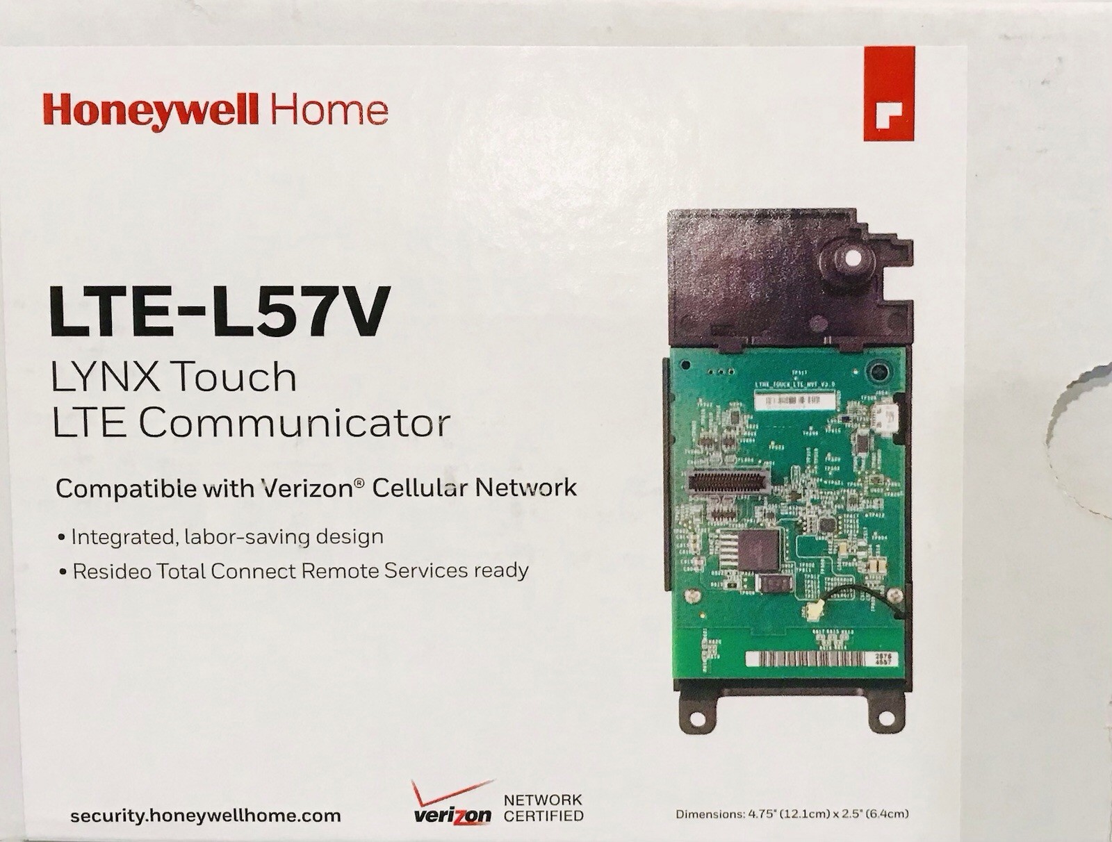 Honeywell LTE-L57V Verizon LTE Communicator Lynx Touch L5210 L7000