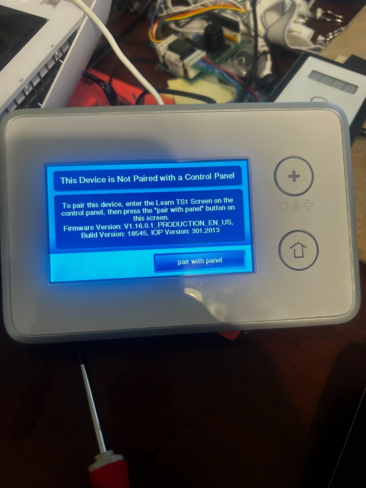 2GIG-TS1 Wireless Touch Screen Keypad USED
