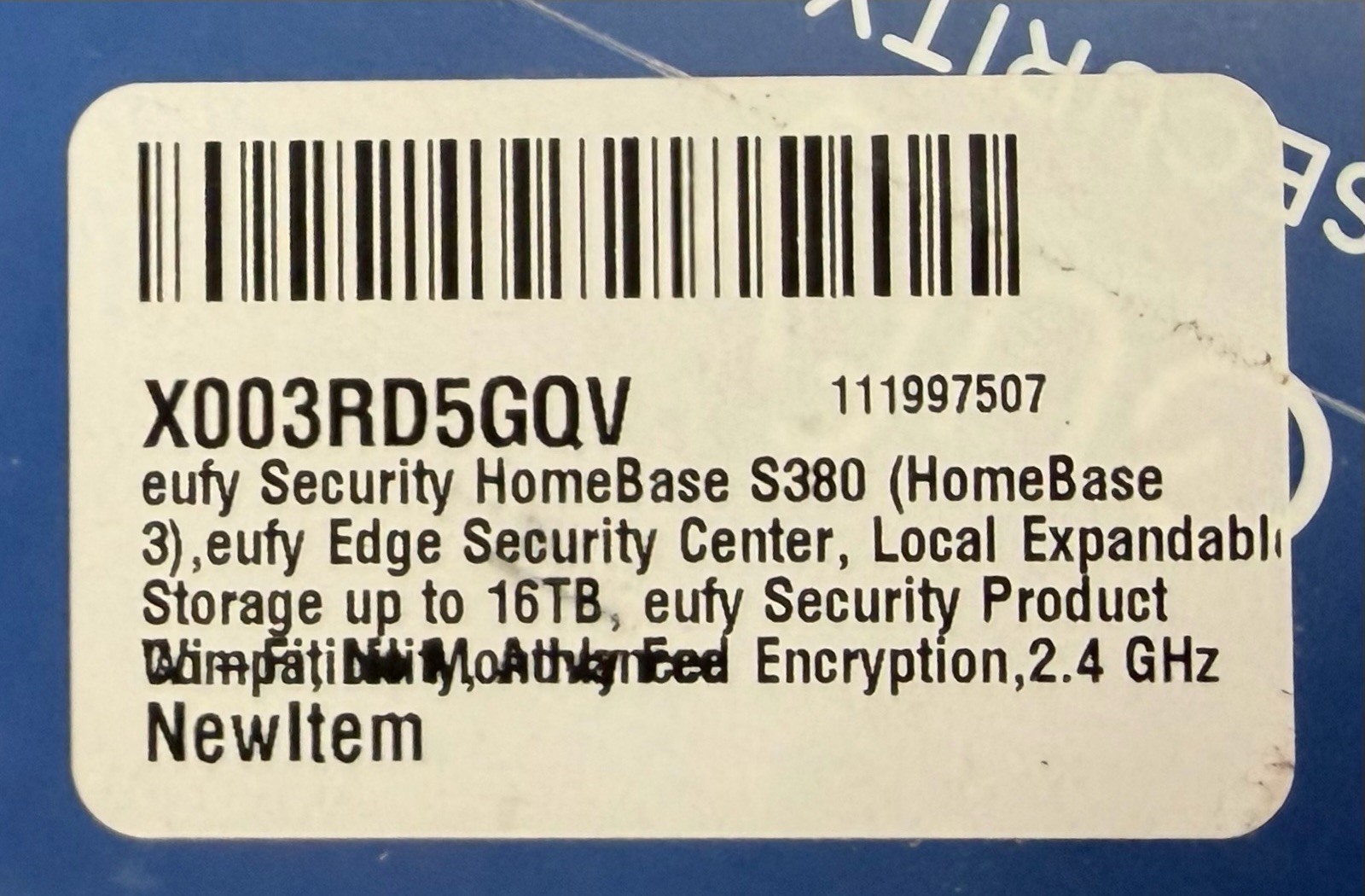 eufy S380 HomeBase 3 Edge Security Center Local Expandable Storage up to 16TB