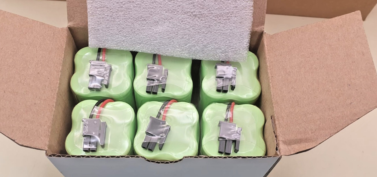 Box of 24 Visonic 103-303707 Original Battery 4.8V 1300 mAh LTT-1300AA4Y