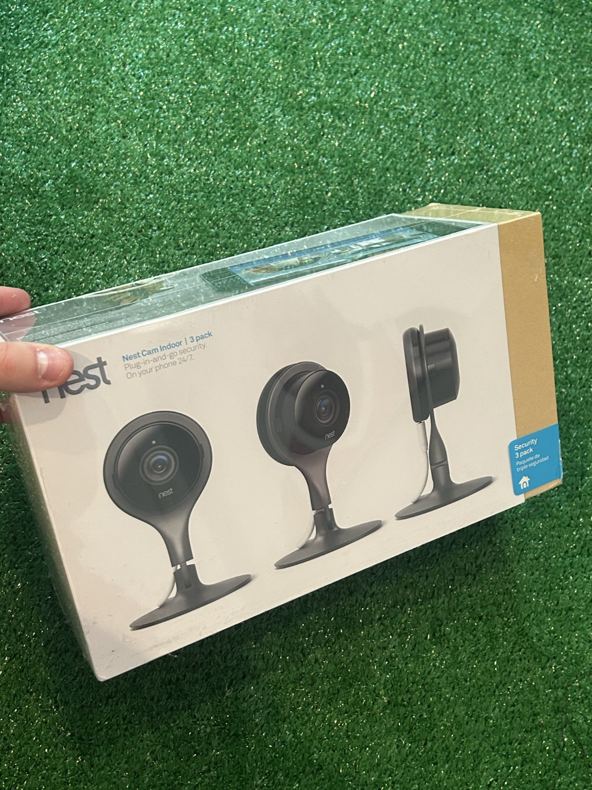 New Sealed Google Nest Cam Indoor Smart Security Camera 3 Pack NC1104US