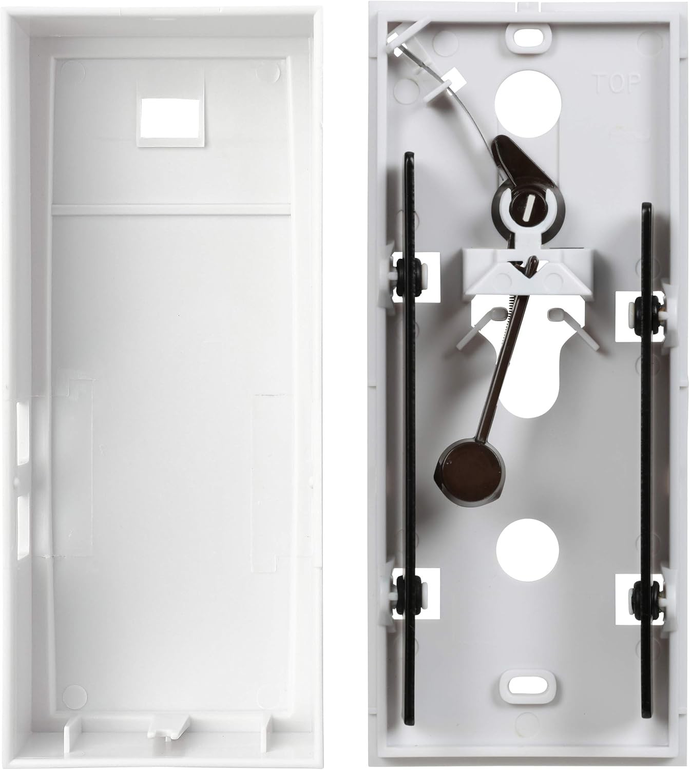 Newhouse Hardware MCHBV Wireless Mechanical Two-Note One Size, White/Brass