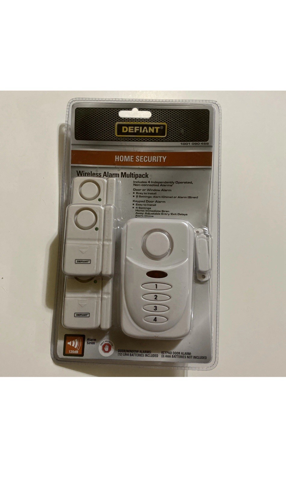 Defiant Wireless Home Security Door/Window Alarm Kit 1001 090 458 – New Sealed