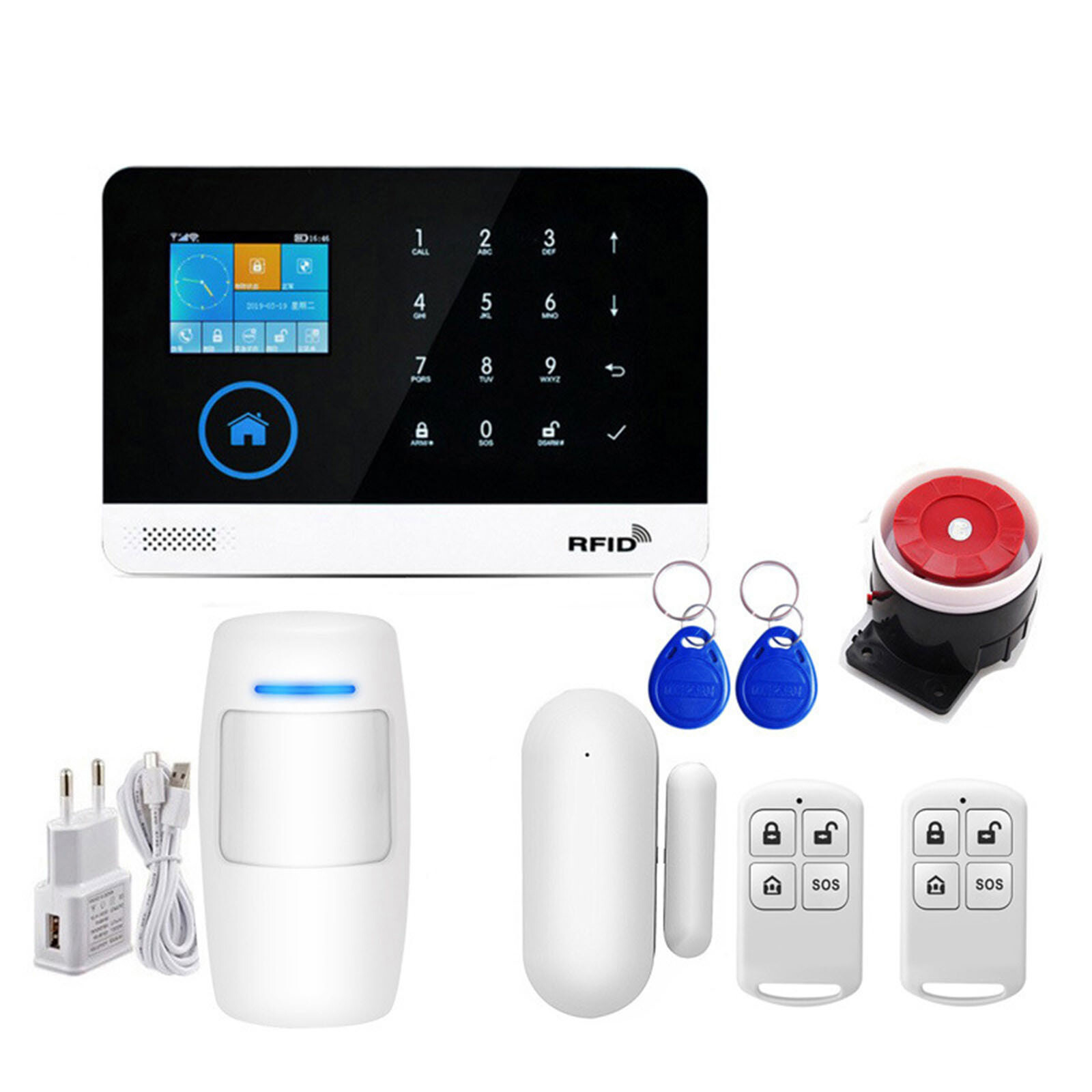 App Control Wireless Alarm System for Home Burglar Security Smart House Kit