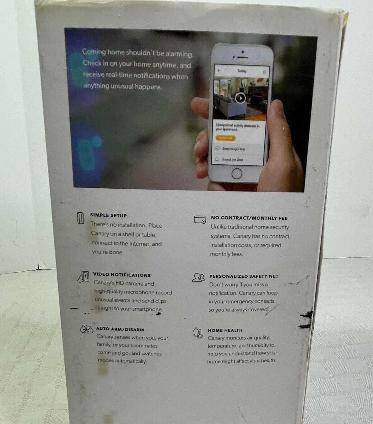 Canary All in One Indoor 1080p HD Security Camera Built in Siren Black BB