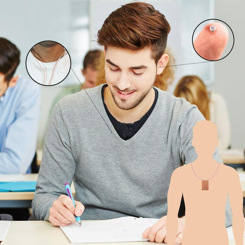 Spy Earpiece GSM Neckloop Wireless Invisible Hidden Mini Headset Exam Microphone