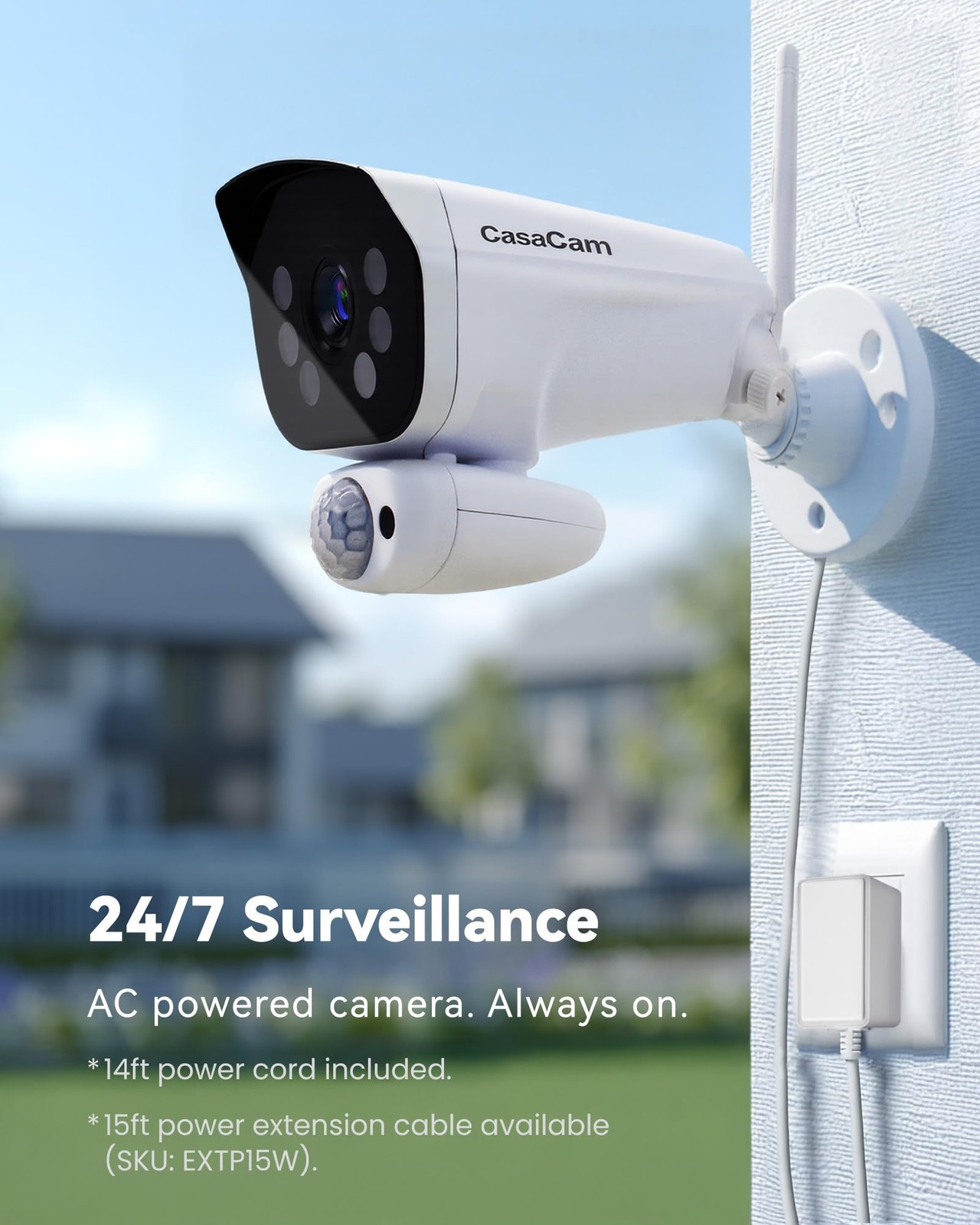 CasaCam Wireless Security Camera System Pro | 10.1” Touchscreen 4-Cam kit