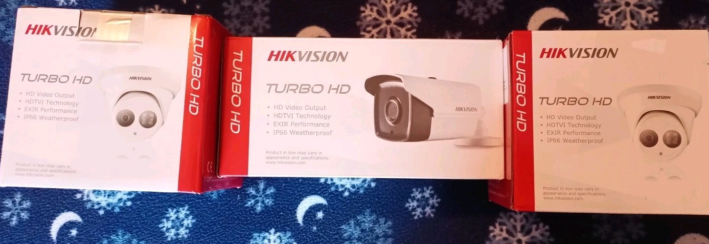 HDTVI security camera system (3 Cameras Included)