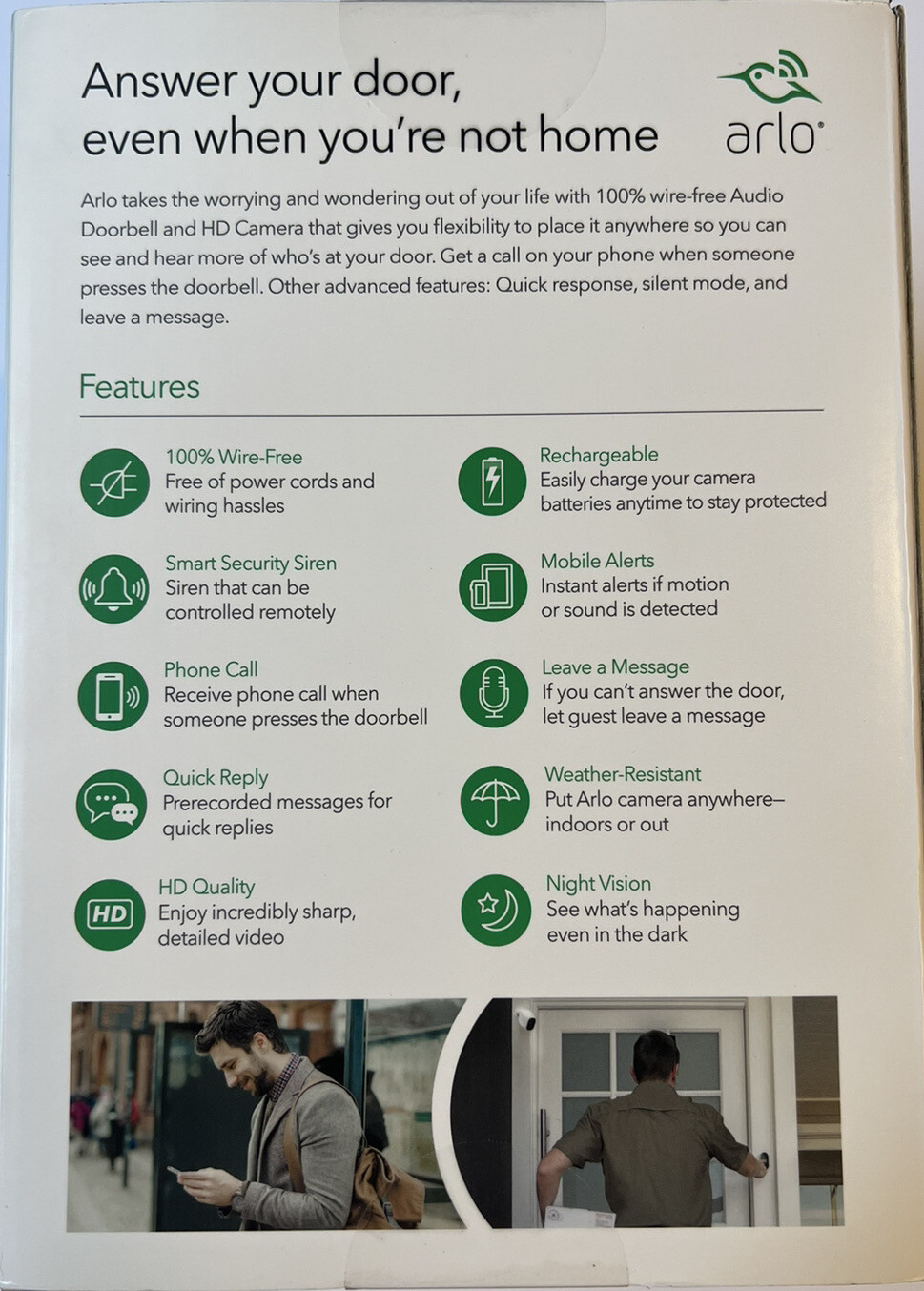 Arlo Smart Home Pro HD Camera Plus Audio Doorbell and Chime System