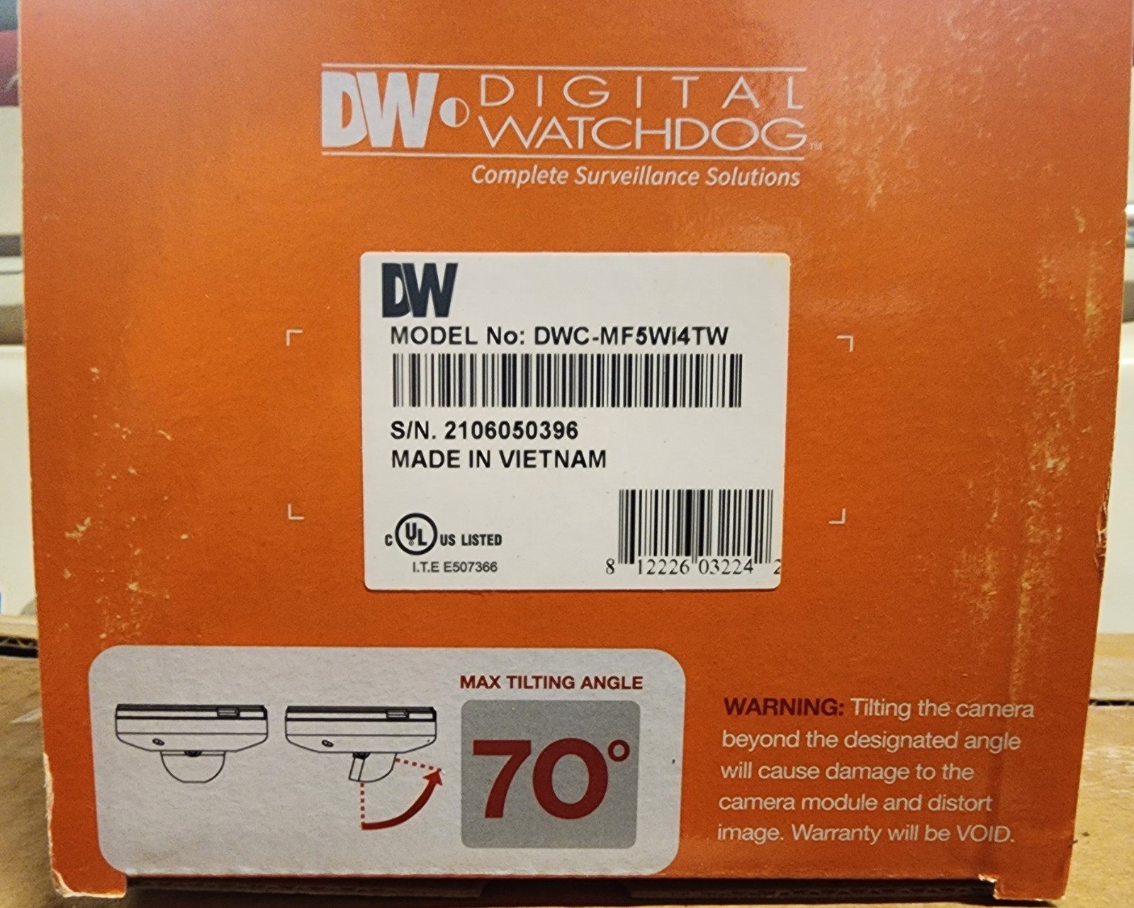 Digital Watchdog DWC-MF5Wi4TW 5MP IP Camera 4mm IVA Outdoor/Indoor