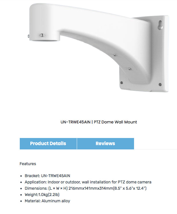 Uniview UNV 2MP 30x IR Network PTZ Camera I/O, ONVIF 150m IR distance 4.5~135mm