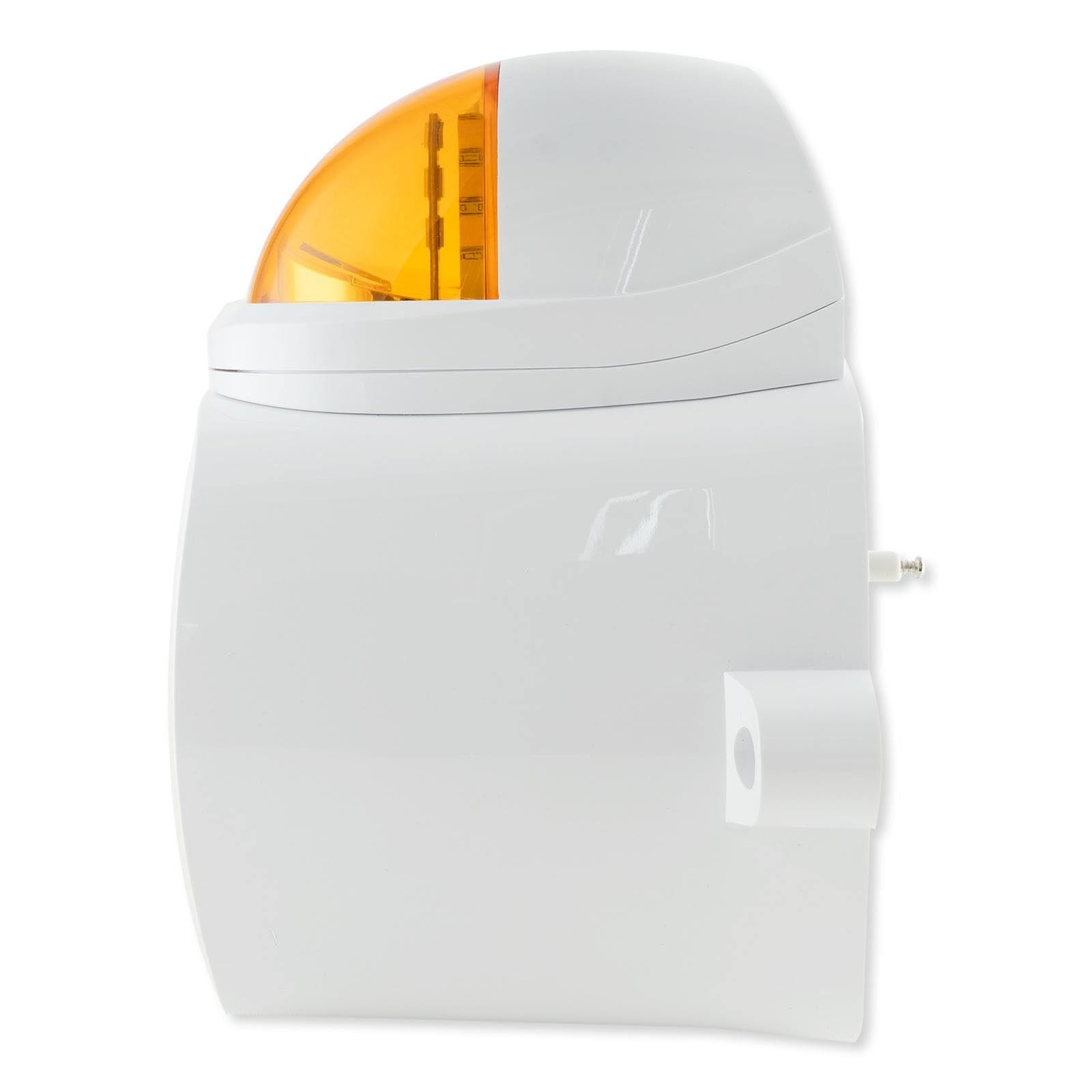 SH-816S-SQ/A Enforcer Siren/Strobe with Audio Input, Amber