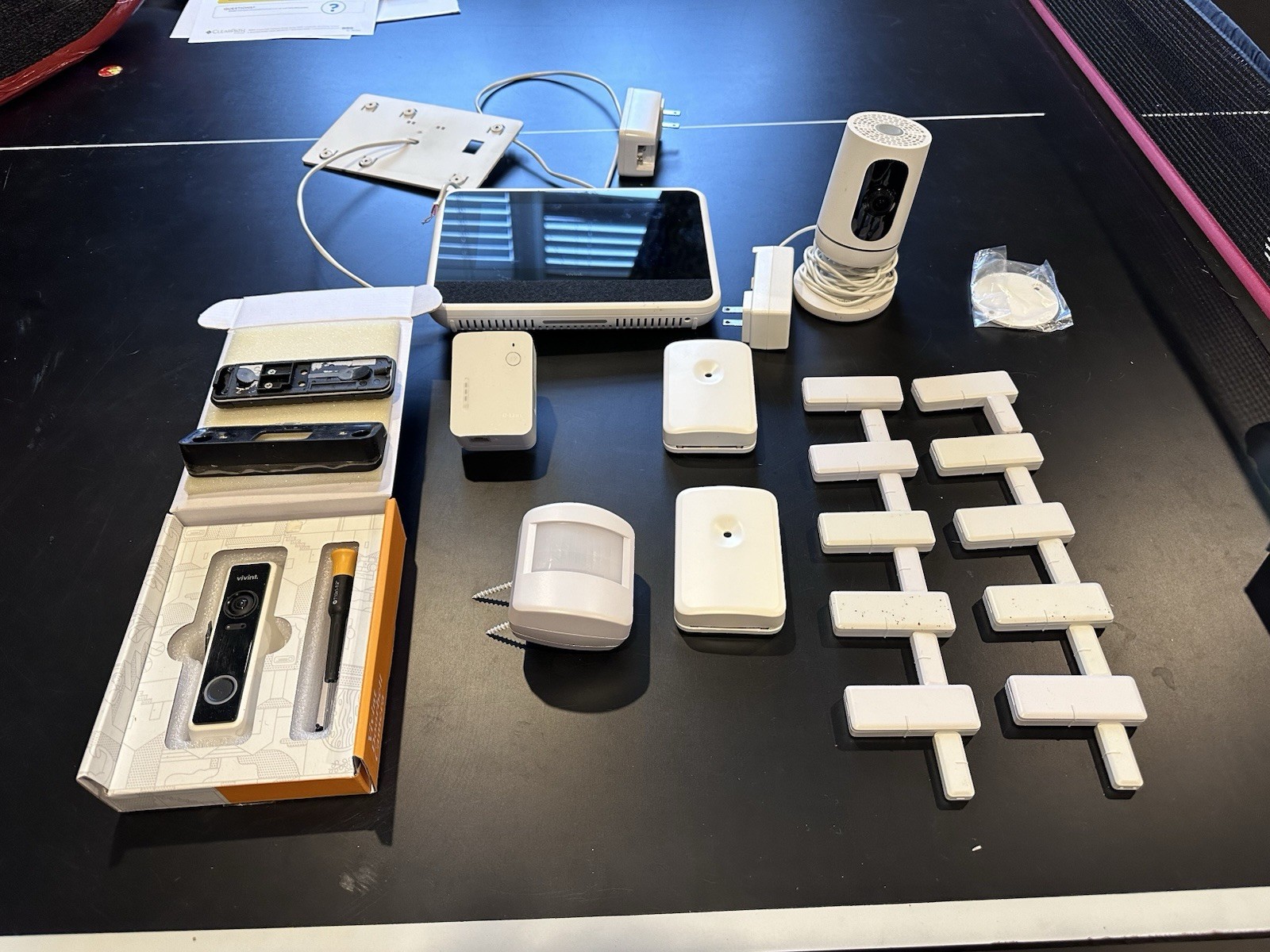 Vivint SmartHub Pro, Door, Window, Motion Sensors, Indoor Camera, Doorbell