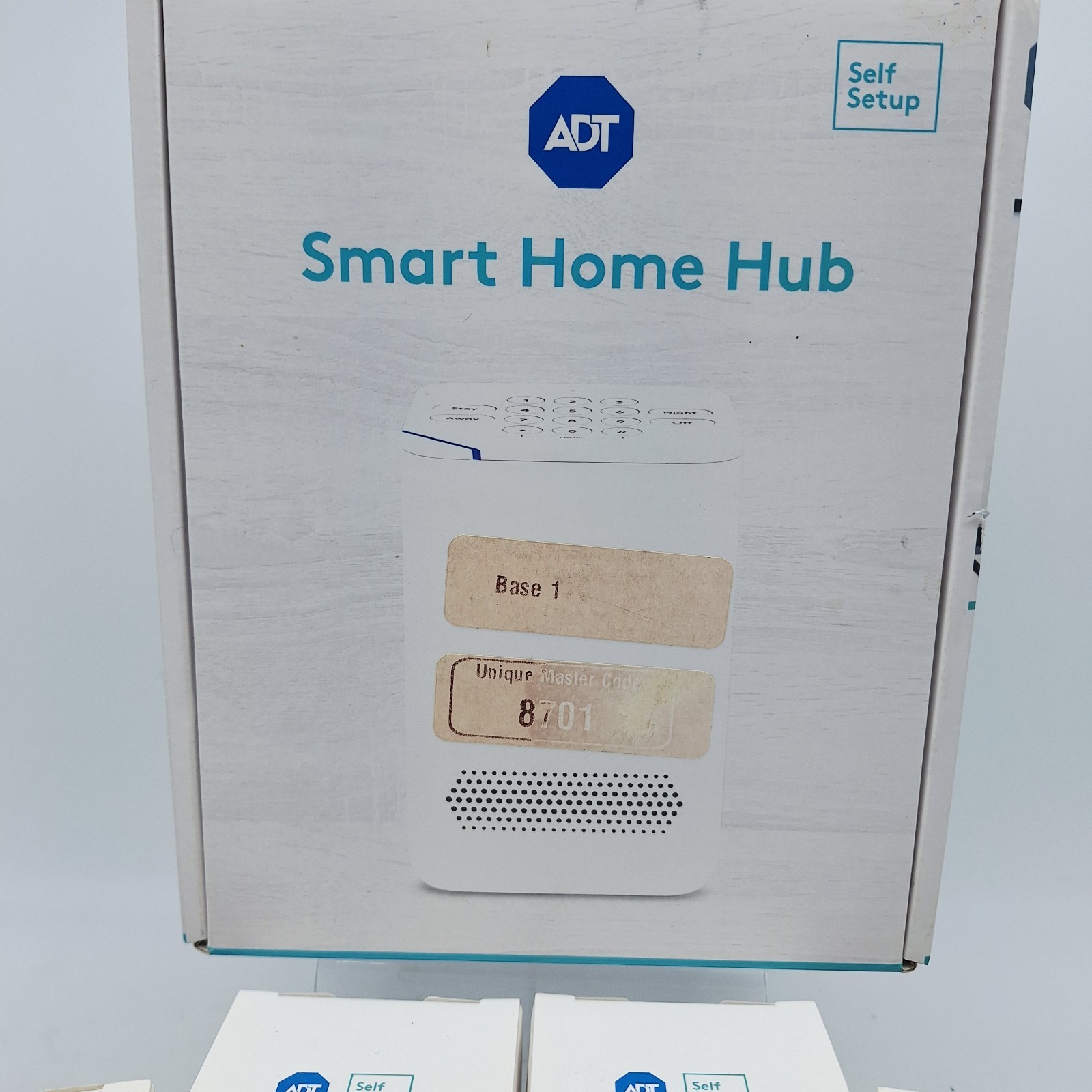 NEW ADT Self Setup Smart Home Hub w/ 2 Motion & 4 Door Window Sensor Alarm