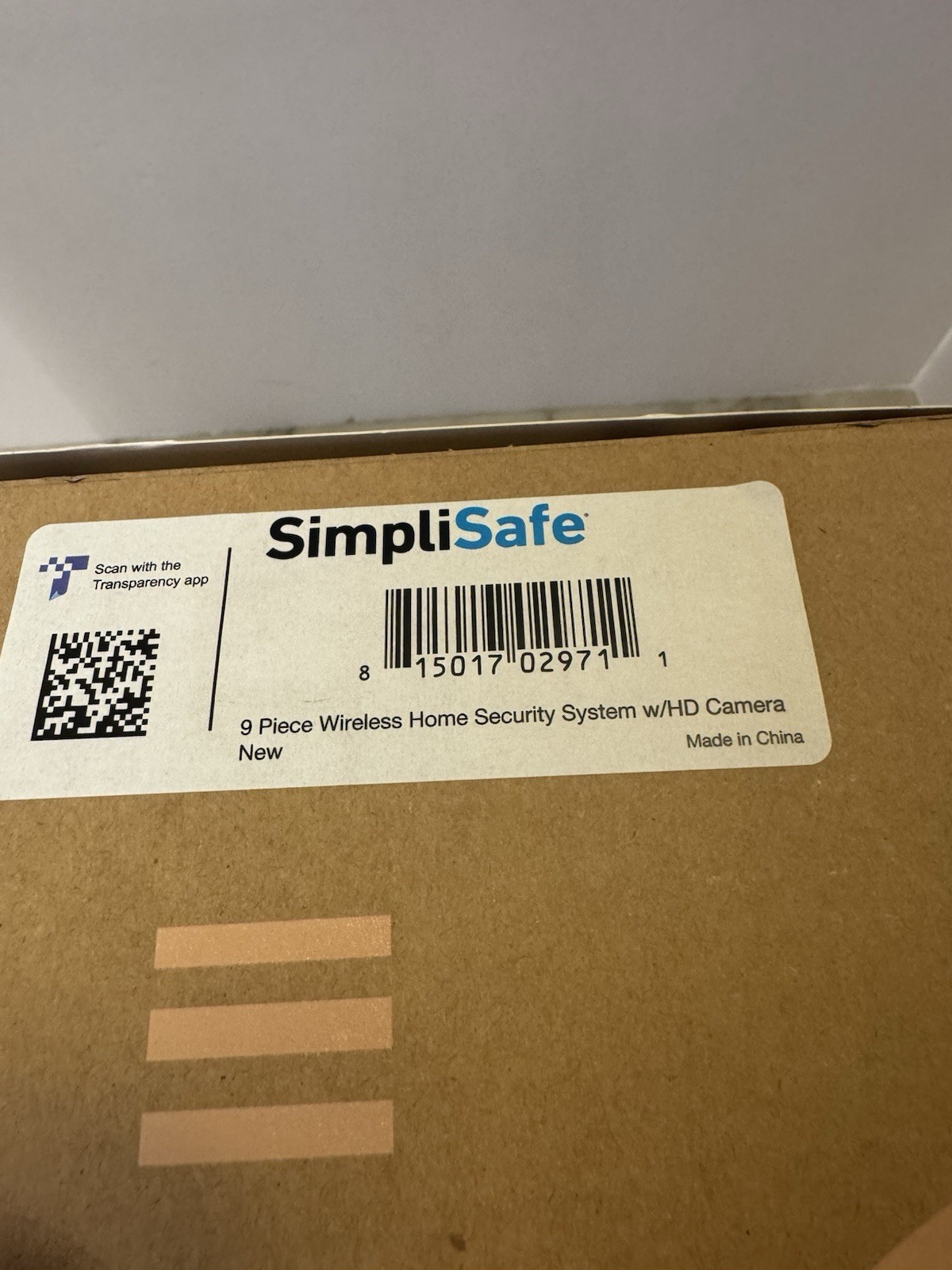 SimpliSafe 9 Piece Wireless Home Security System w/ HD Camera SS3-AMZ-3 New