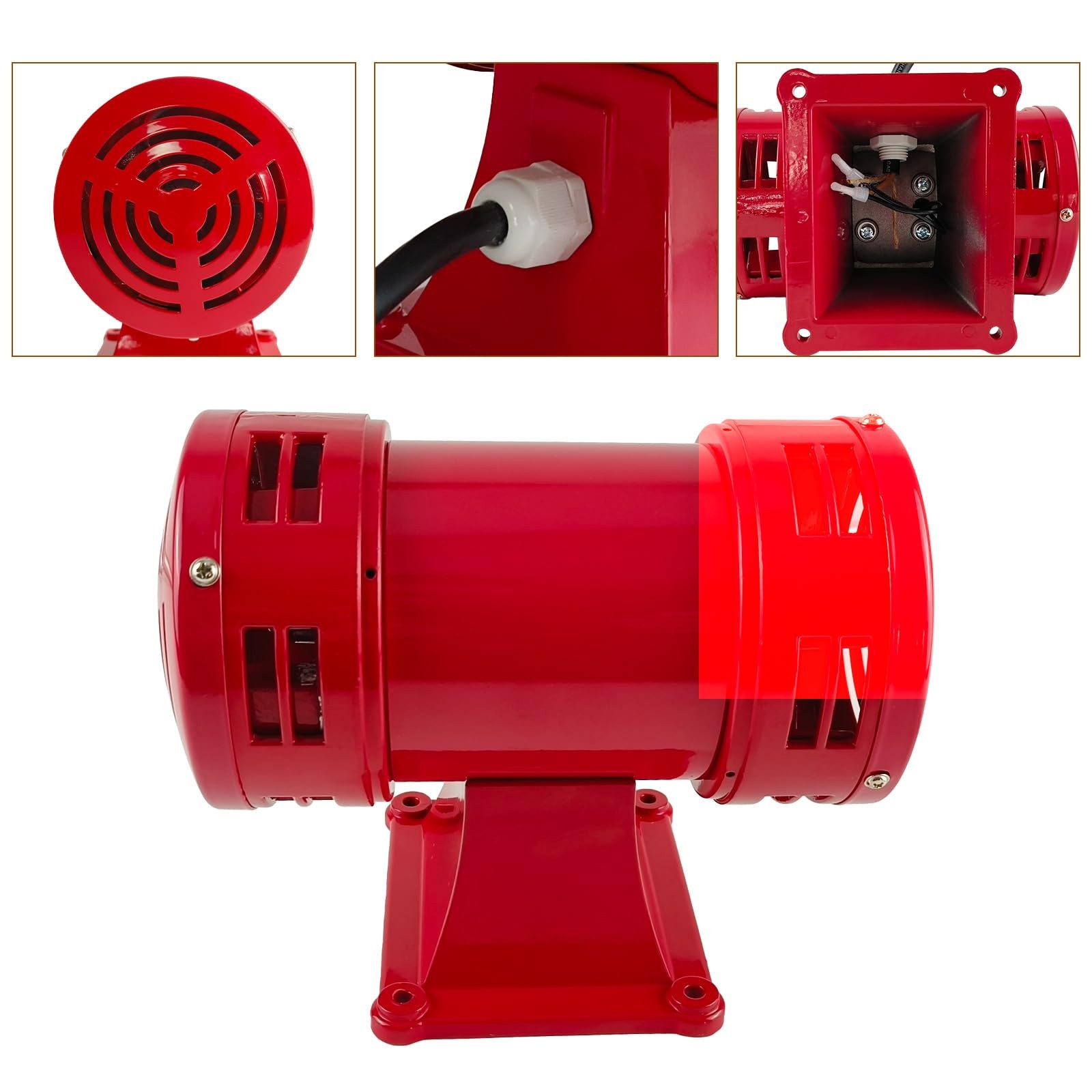 Raid Siren,110V Siren Alarm 150db 60HZ,Industry Electric Motor Driven Siren,S…