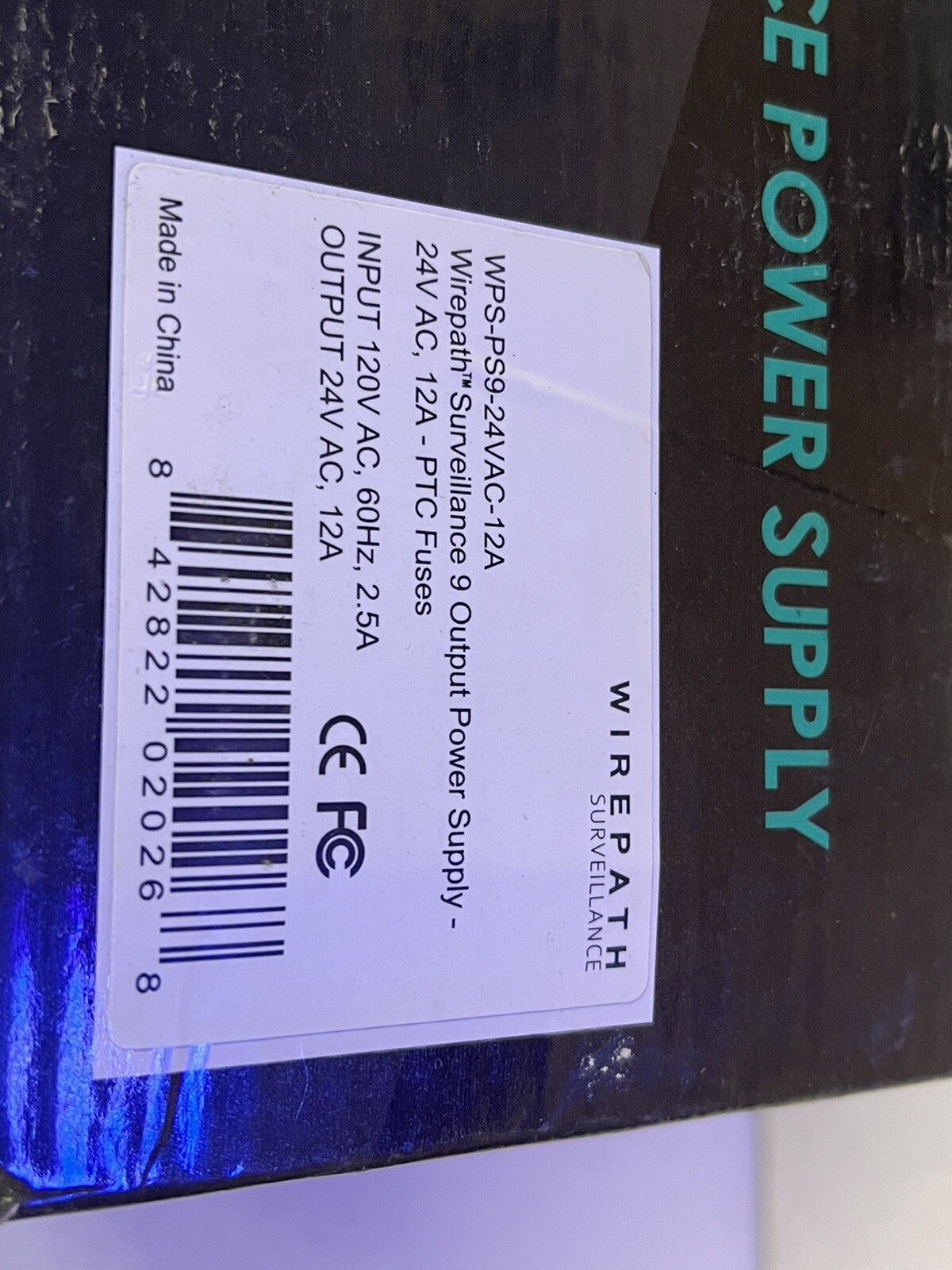 New In Original Box Wire Path Surveillance 9 Output Power Supply **Never Used**