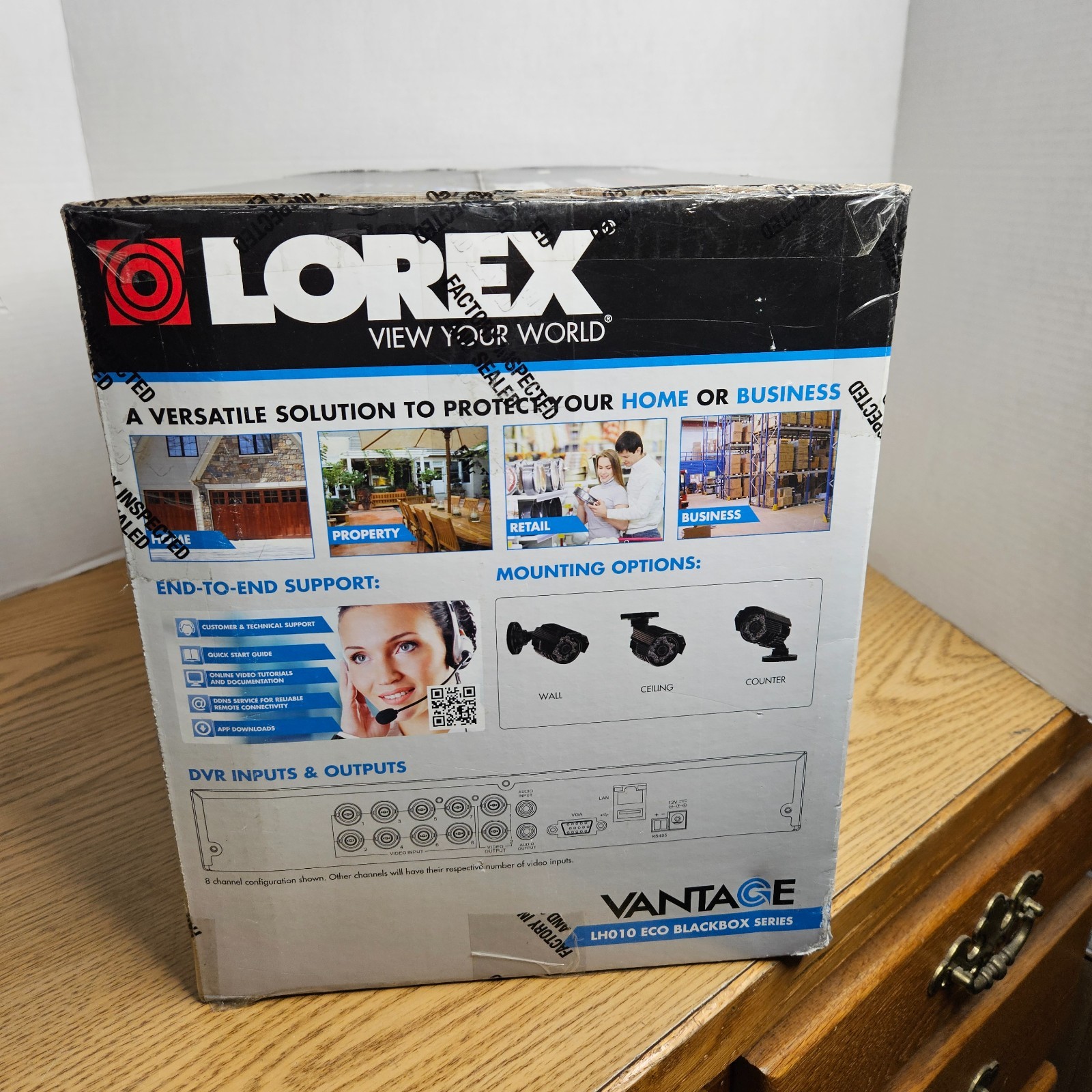 NEW LOREX LH010 Digital Video Recorder 500GB W/ 4x NEW CVC7572PK4B Cameras