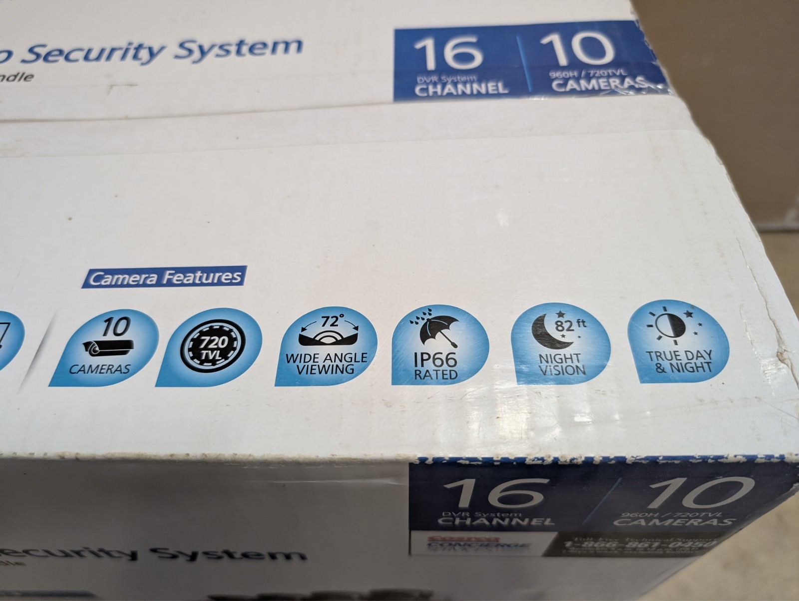 Samsung Video Security System 16 Channel DVR 10 Camera Bundle SDS-P5102 2TB, NEW
