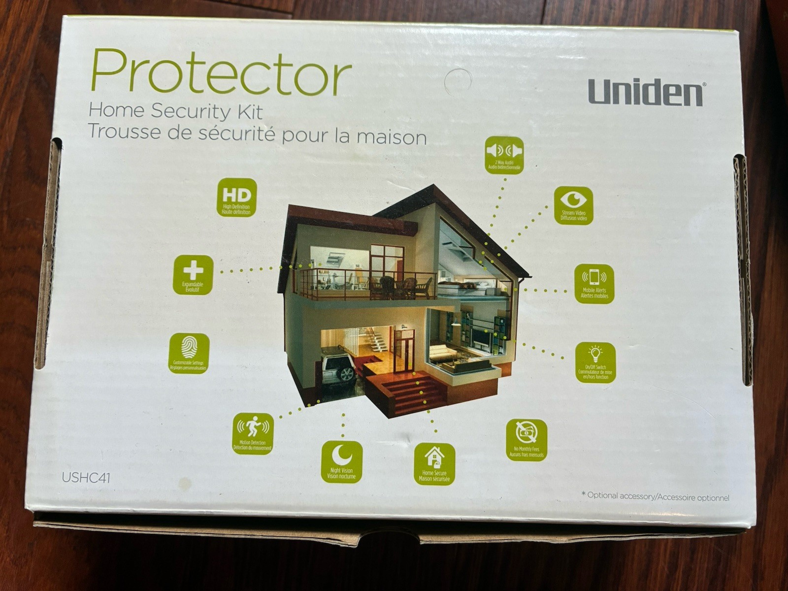 Uniden Protector USHC41 Home Security Kit W/ 8 AppHome Sensors Alarms