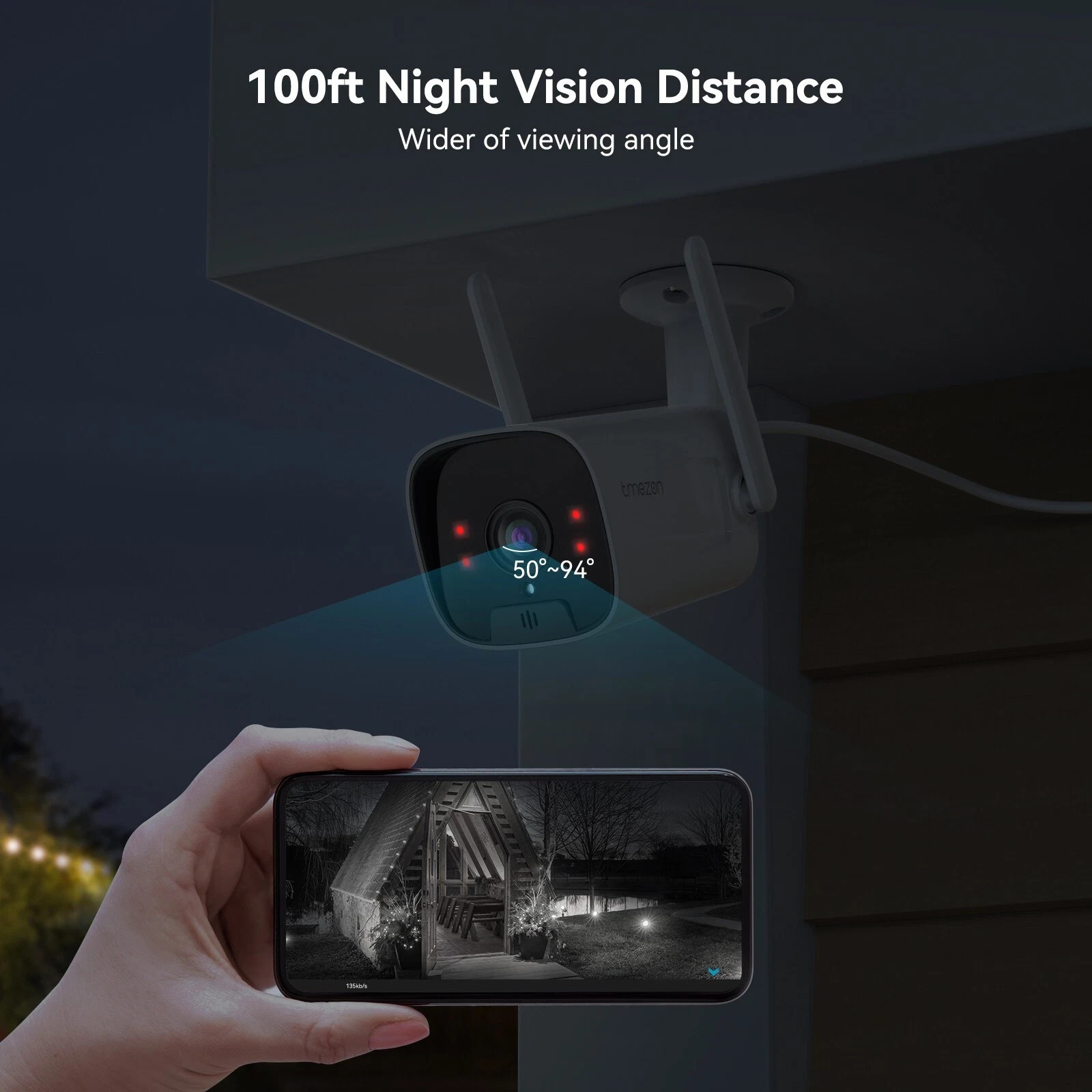 Wireless 5MP 10CH NVR 3MP Two Way Audio AI Security Camera System Outdoor 2TB HD