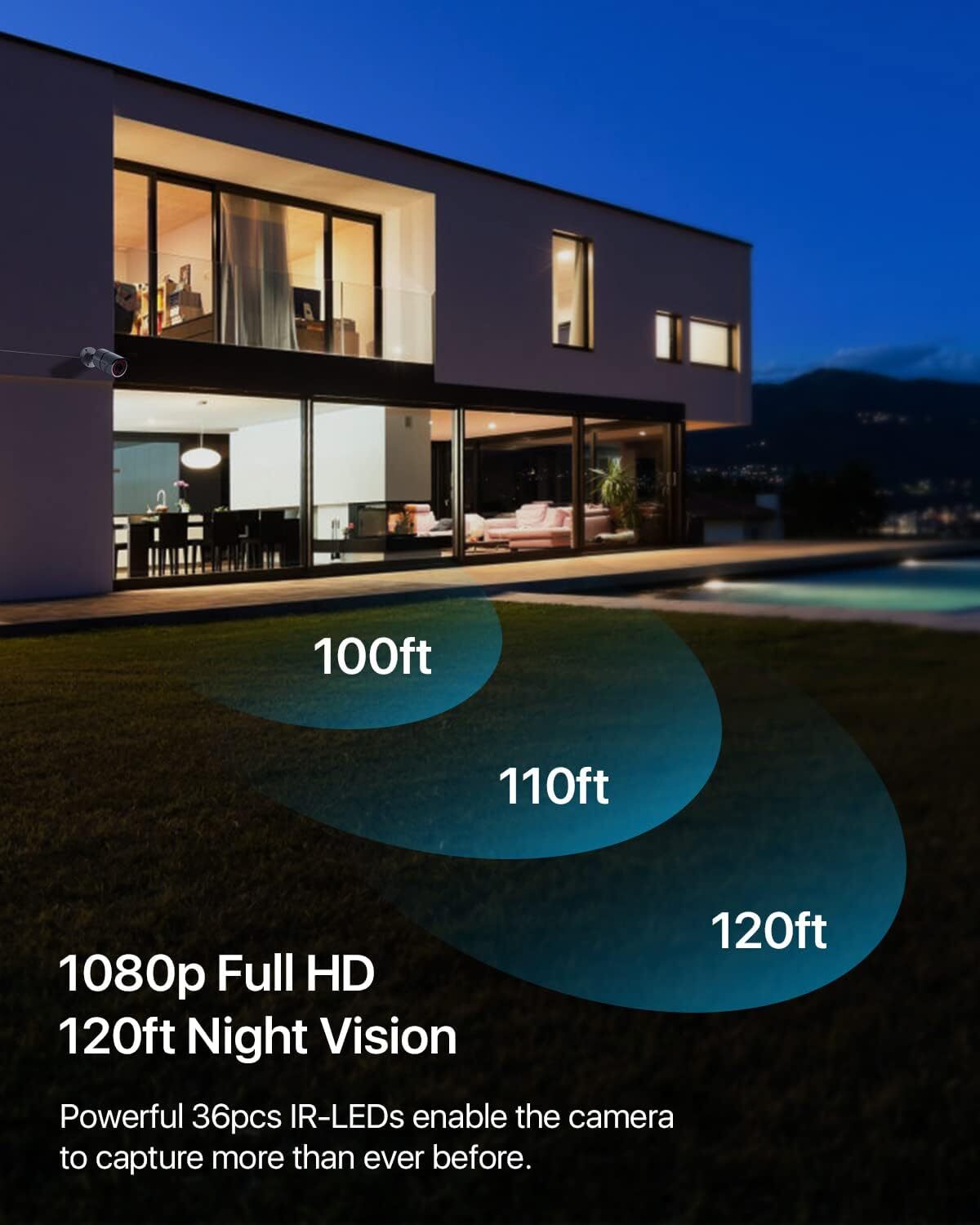 ZOSI 16CH Lite DVR 5MP 1080p Security CCTV Motion Detection Camera System 2TB