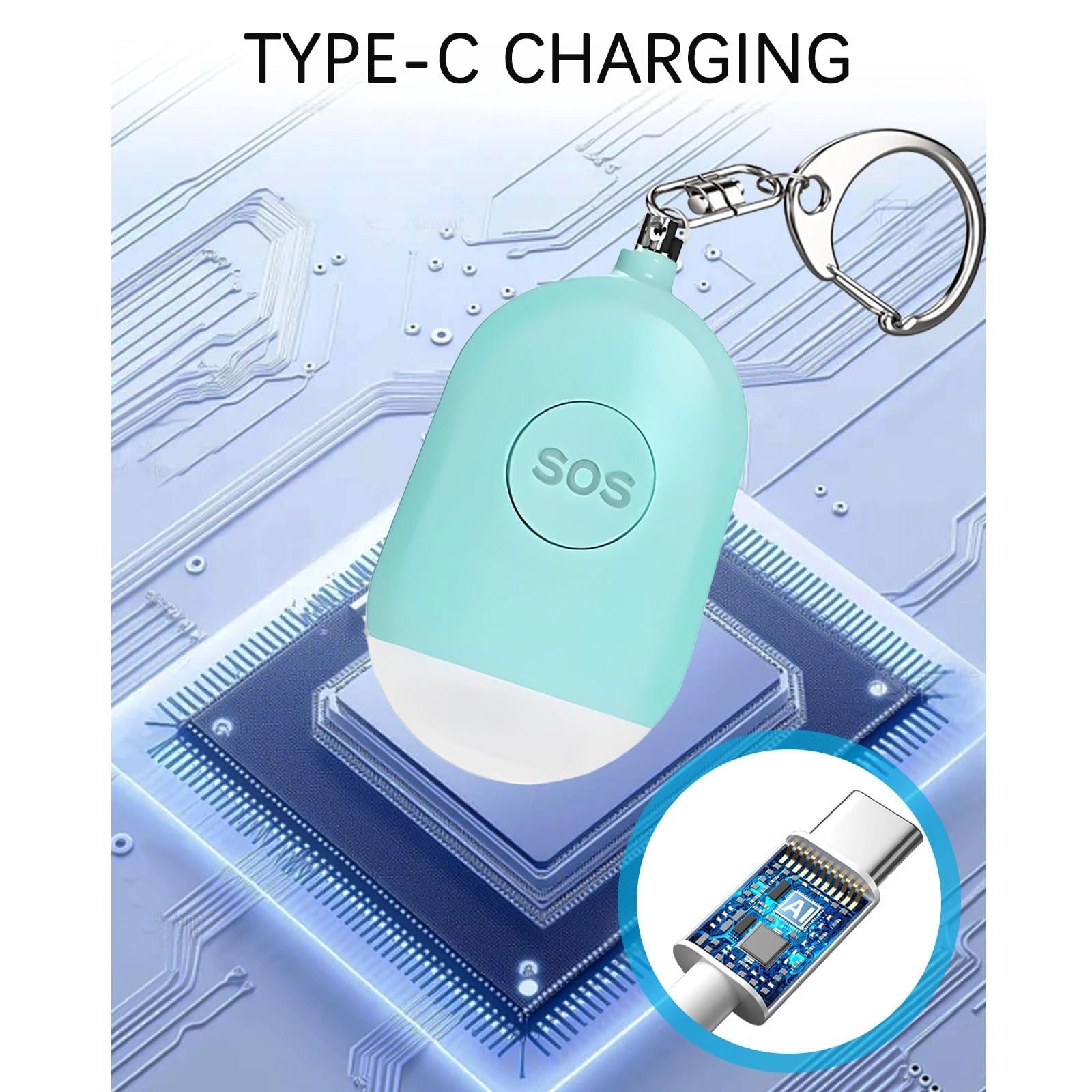 Personal Safety Alarm for Women, 12 Pack 140DB Self Defense Keychain Alarm wi…