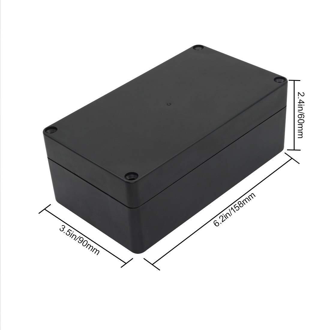 LeMotech Project Box ABS Plastic Junction IP65 6.2″x 3.5″x 2.4″, 1 pack