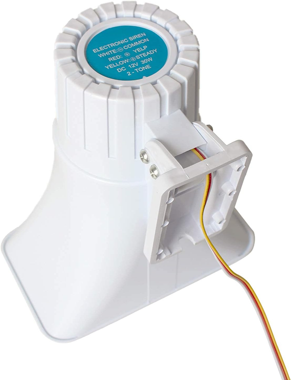 30W Alarm Siren ,Dual Tone Outdoor Self Contained Electric Security Ring Siren w