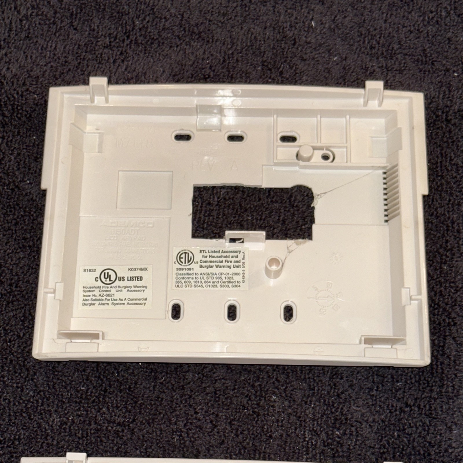 Lot of 2 ADT Safewatch Pro 3000 Security Keypads 6150ADT Power Tested Used Bundl