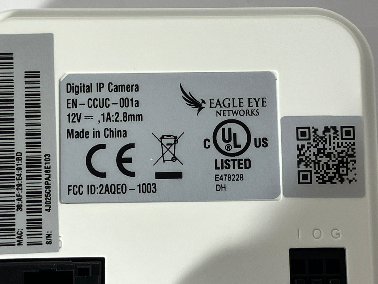 Eagle Eye EN-CCUC-001A CameraManager Cloud Camera Surveillance Wi-Fi NEW