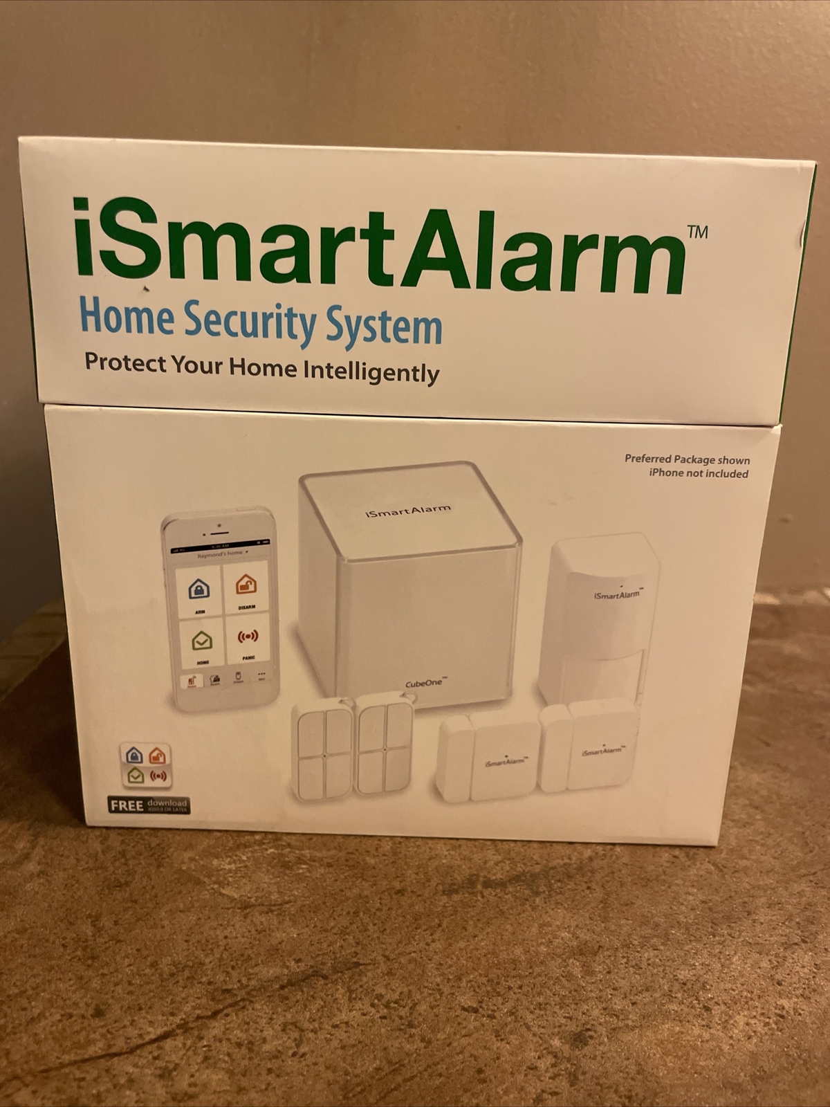 NEW iSmartAlarm iSA3 Preferred Package Home Security System, White