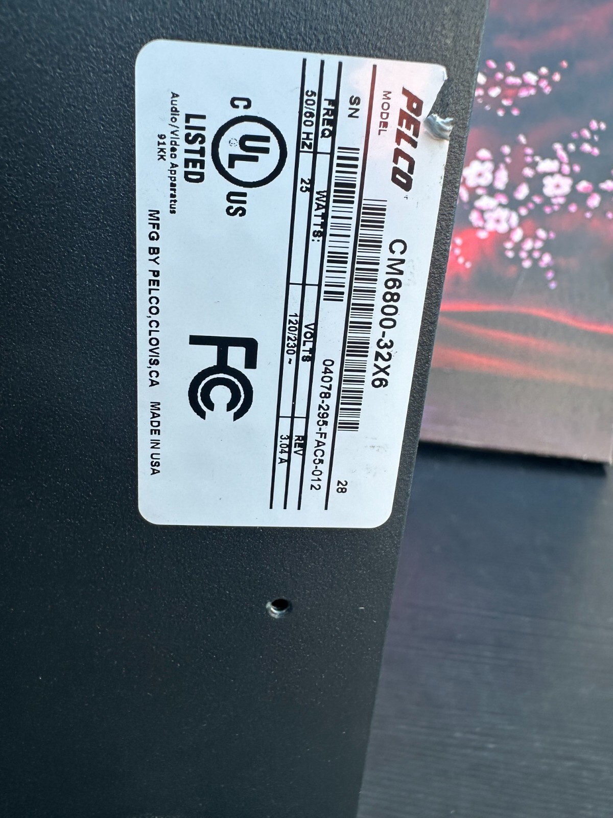Pelco CM6800 Matrix Switcher Controller CM6800E-48X8