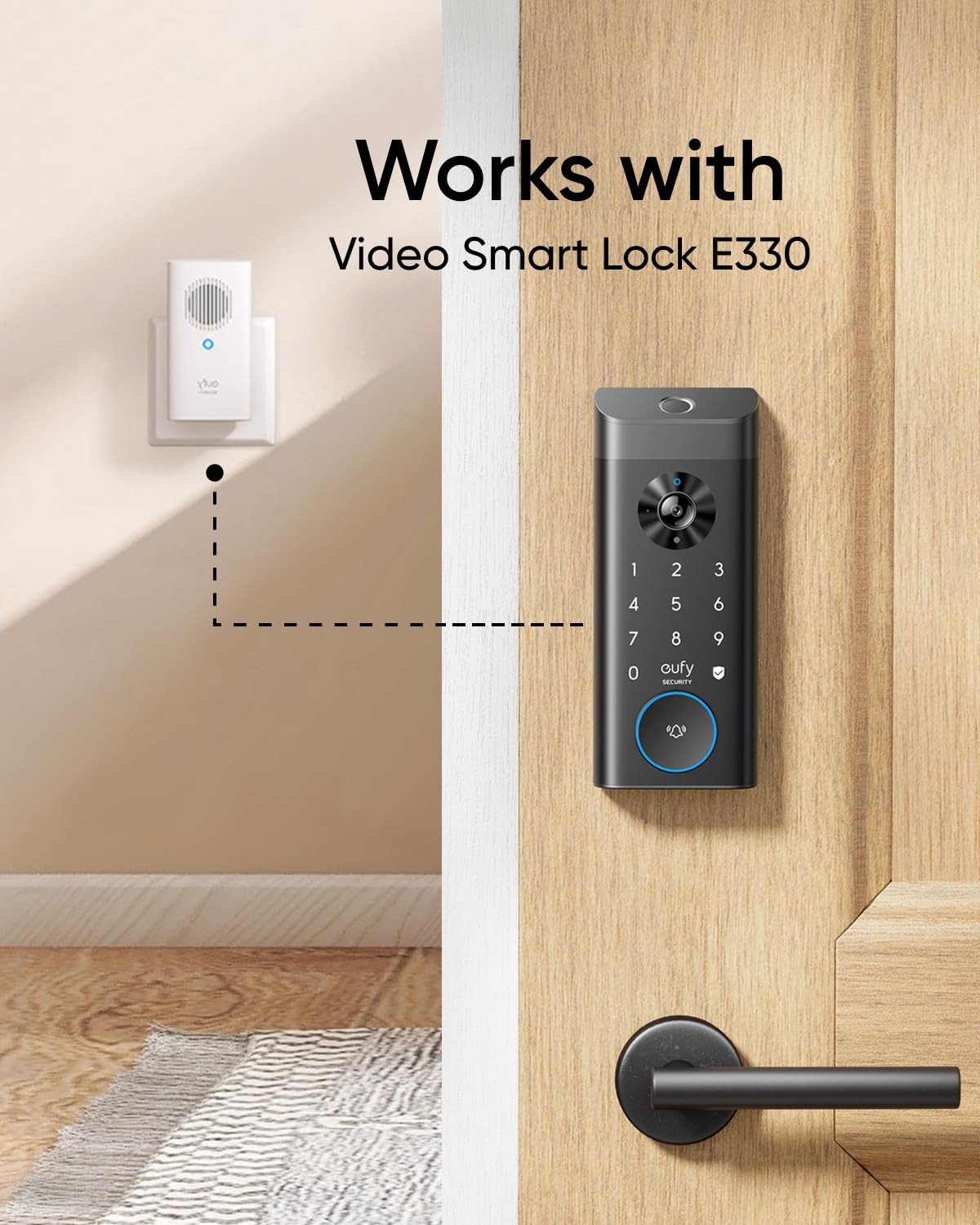 eufy Security Video Doorbell Add-On Chime, Indoor Requires eufy…