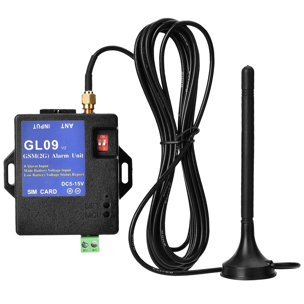 GL09 8 Channel Battery GSM Alarm System SMS Alert Security For Home Warehouse Bl