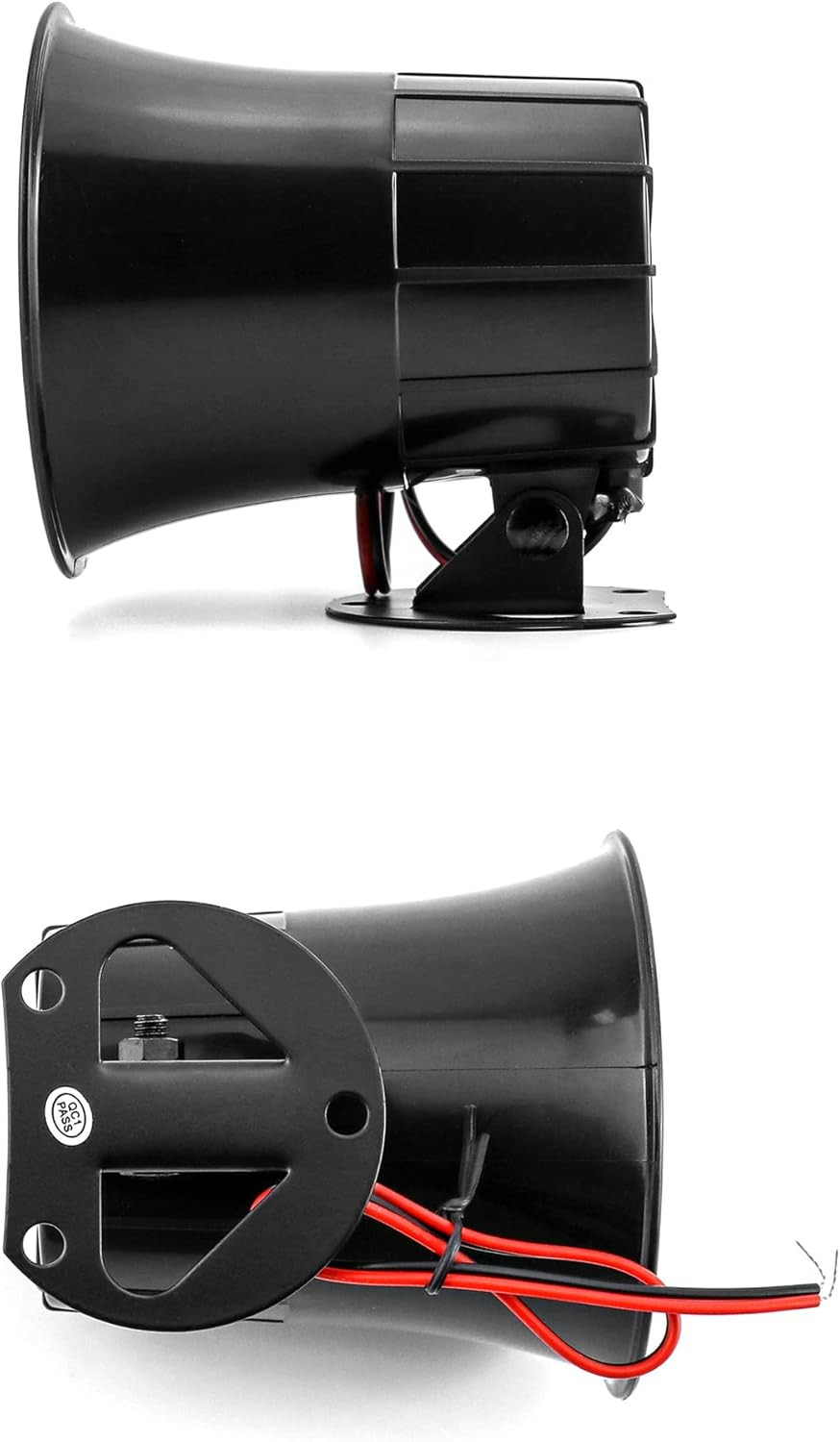 2Pack DC 12V Electric Siren Horn 110dB Loud Wired Alarm for Home Security System