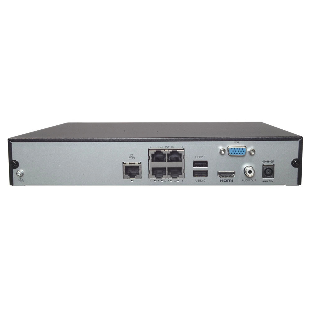 Uniview UNV 4CH PoE NVR 4x 4MP Turret Security System 1TB NDAA EKDL-S31P4T44T1