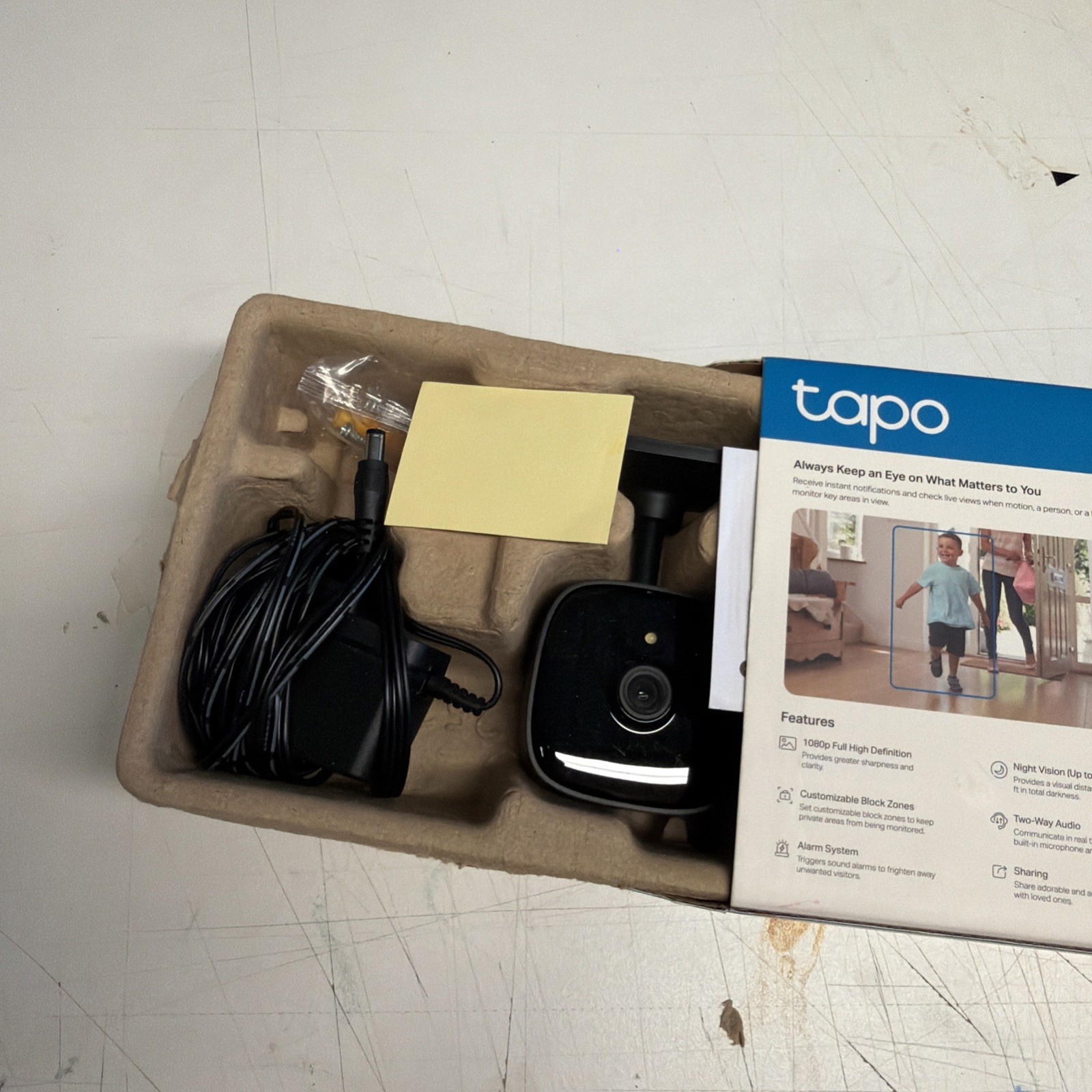 Tapo C101 1080P Indoor Wired Security Camera Baby Pet Monitor 2-Way Audio Night