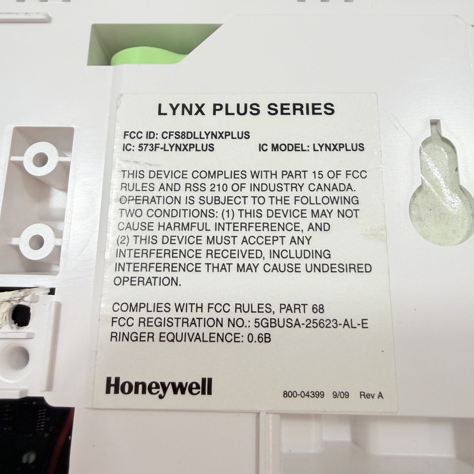 Honeywell L3000 LYNX Plus – Burglar Security Alarm Control Panel